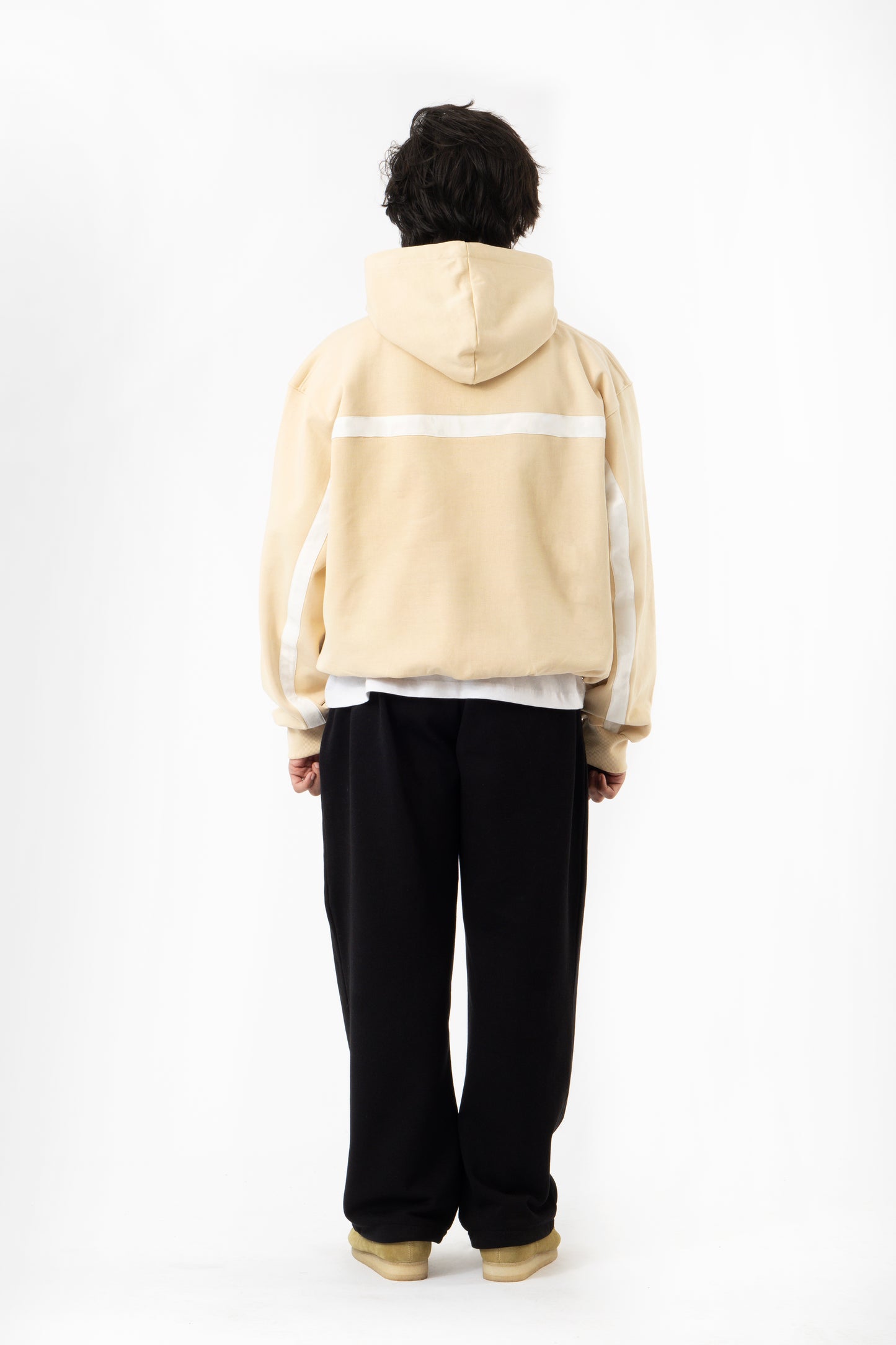Stripes Cream Hoodie