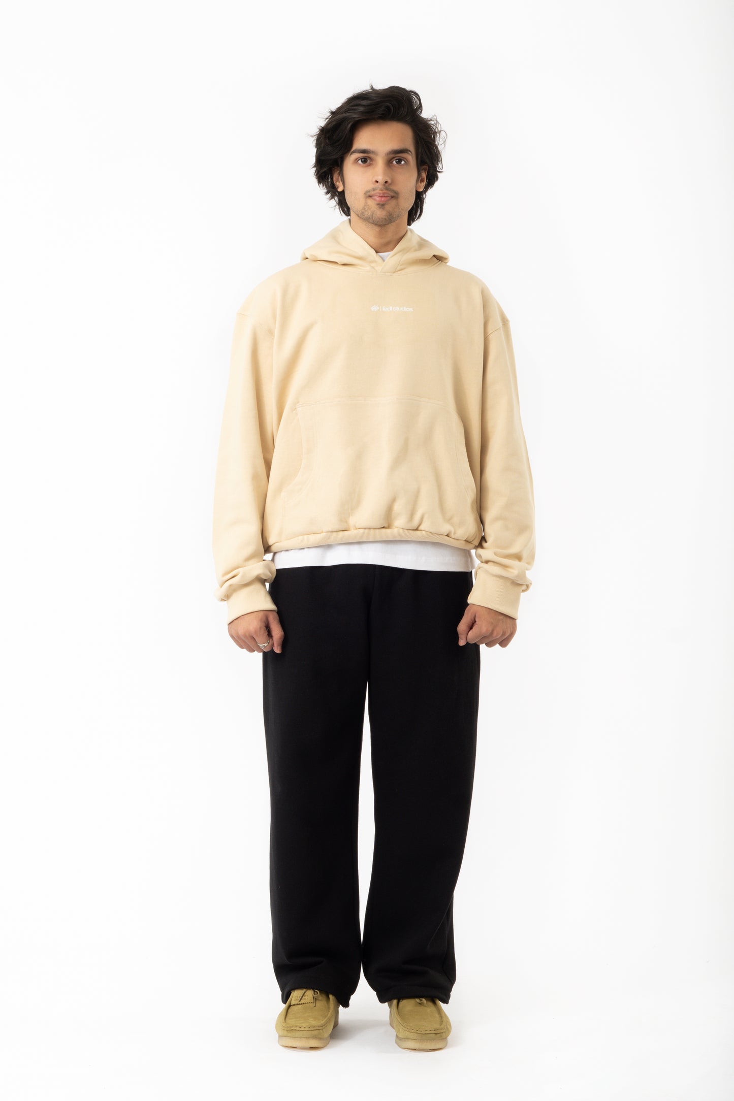 Stripes Cream Hoodie