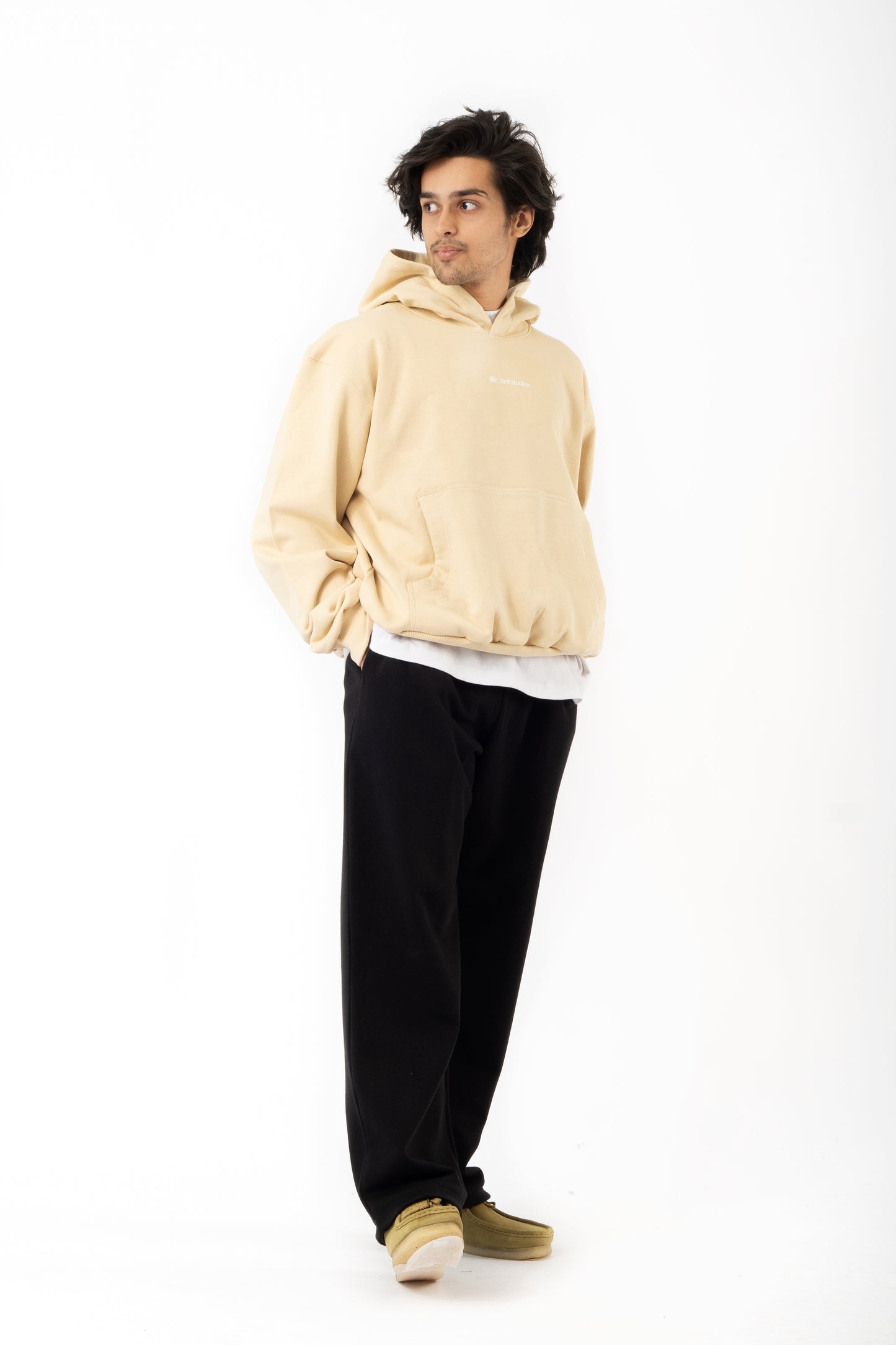 Stripes Cream Hoodie