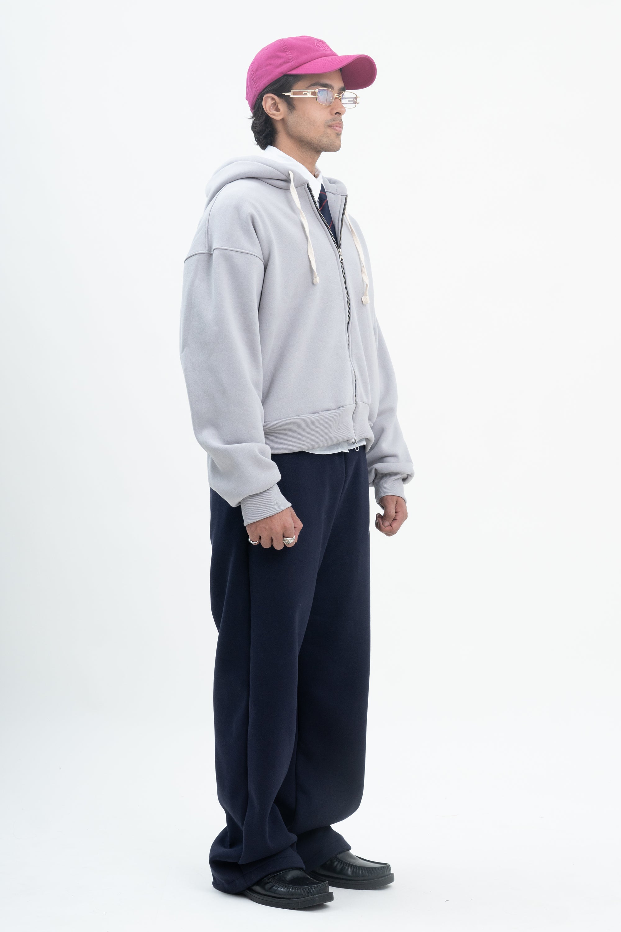 Warm Up Zipper-Cement