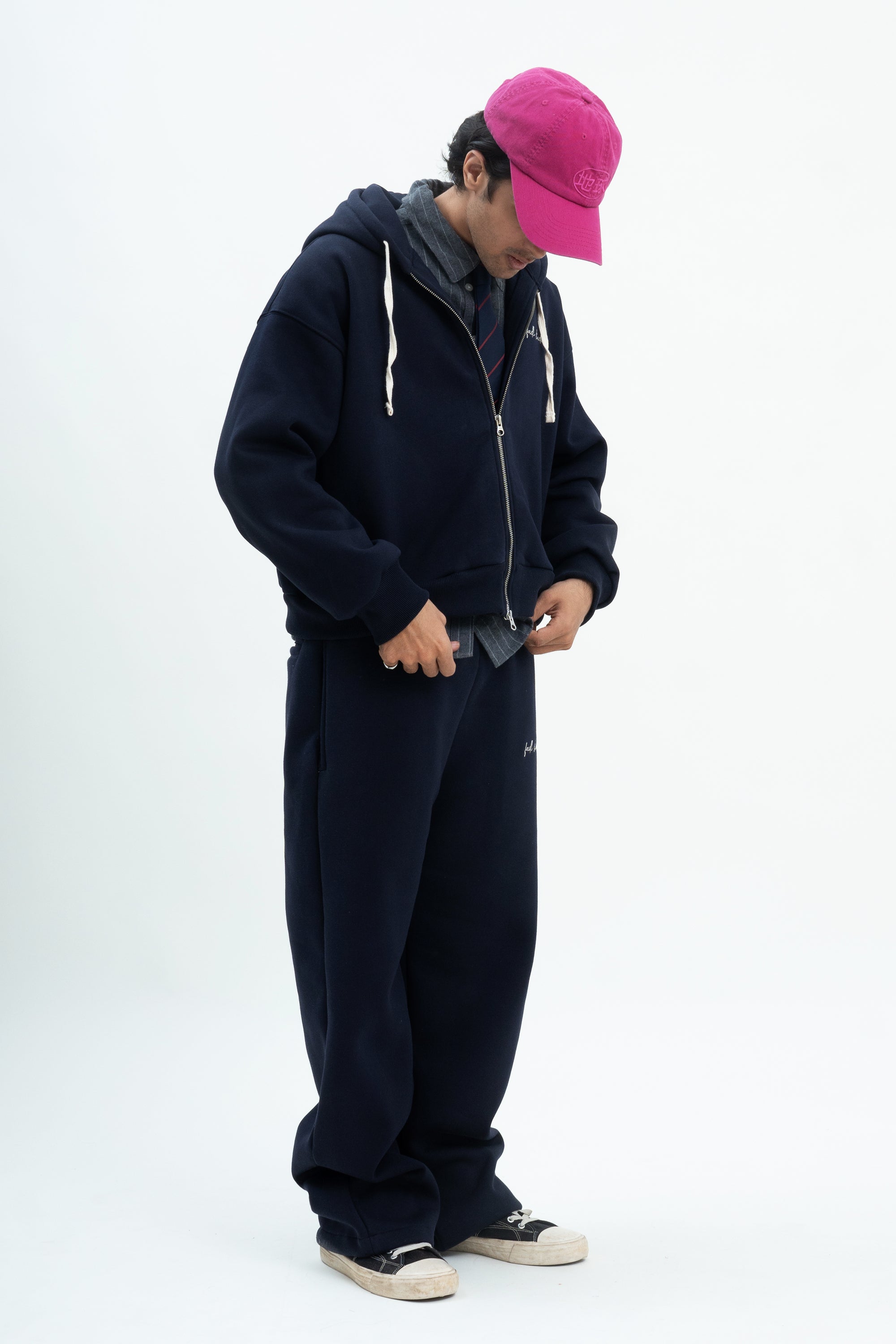 Warm Up Zipper - Navy