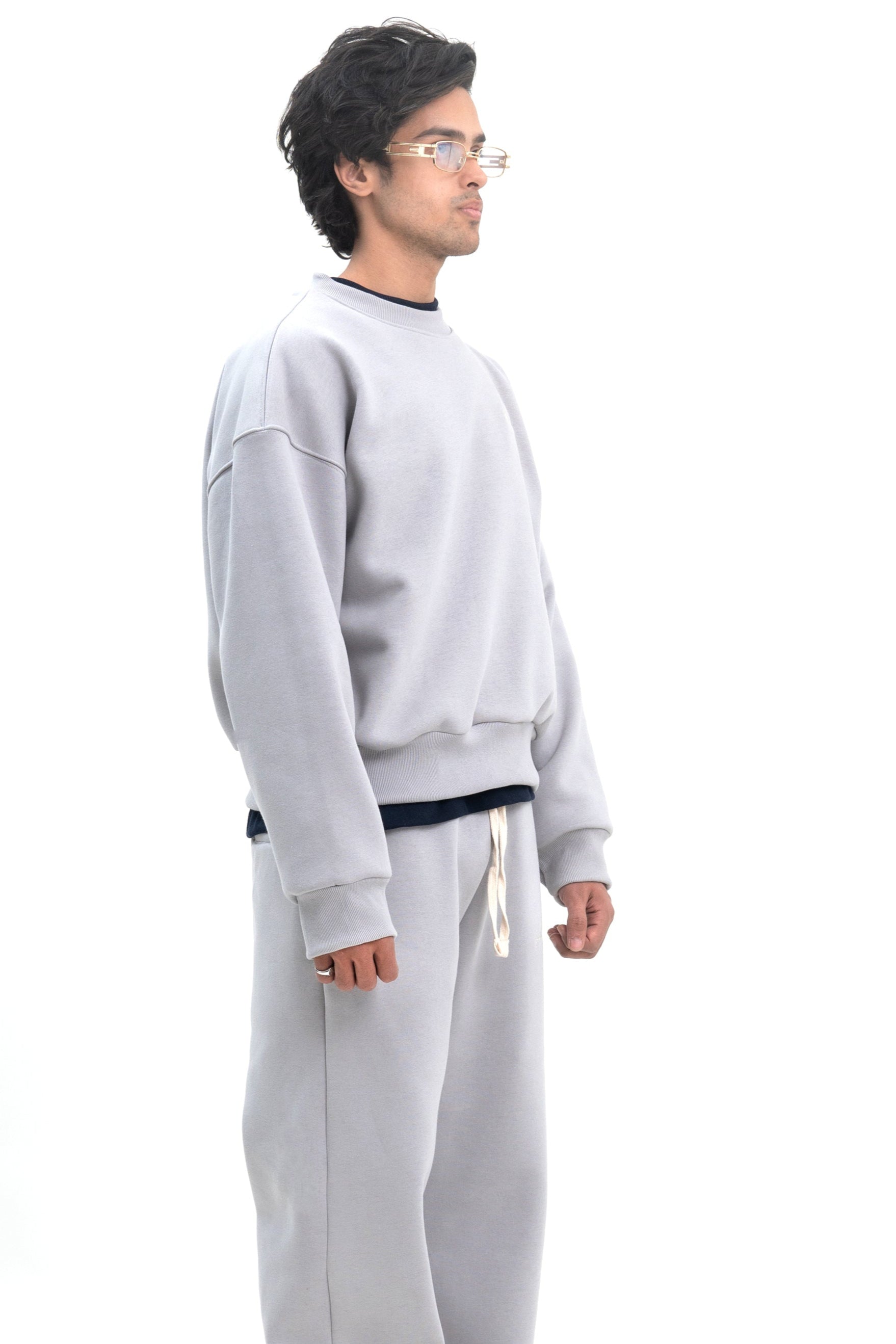 Warm Up Sweatshirt- Cement
