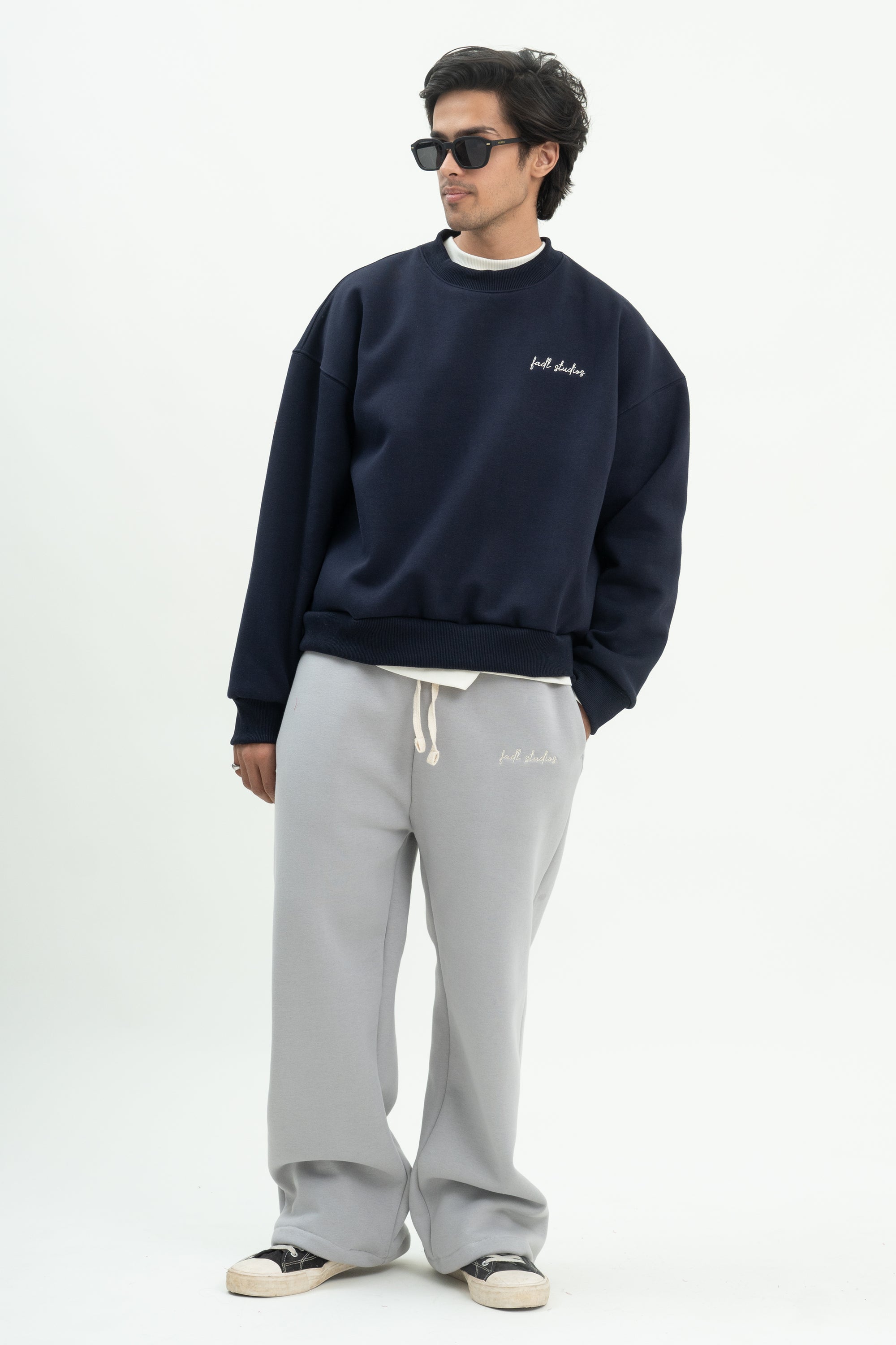 Warm Up Sweatshirt- Navy