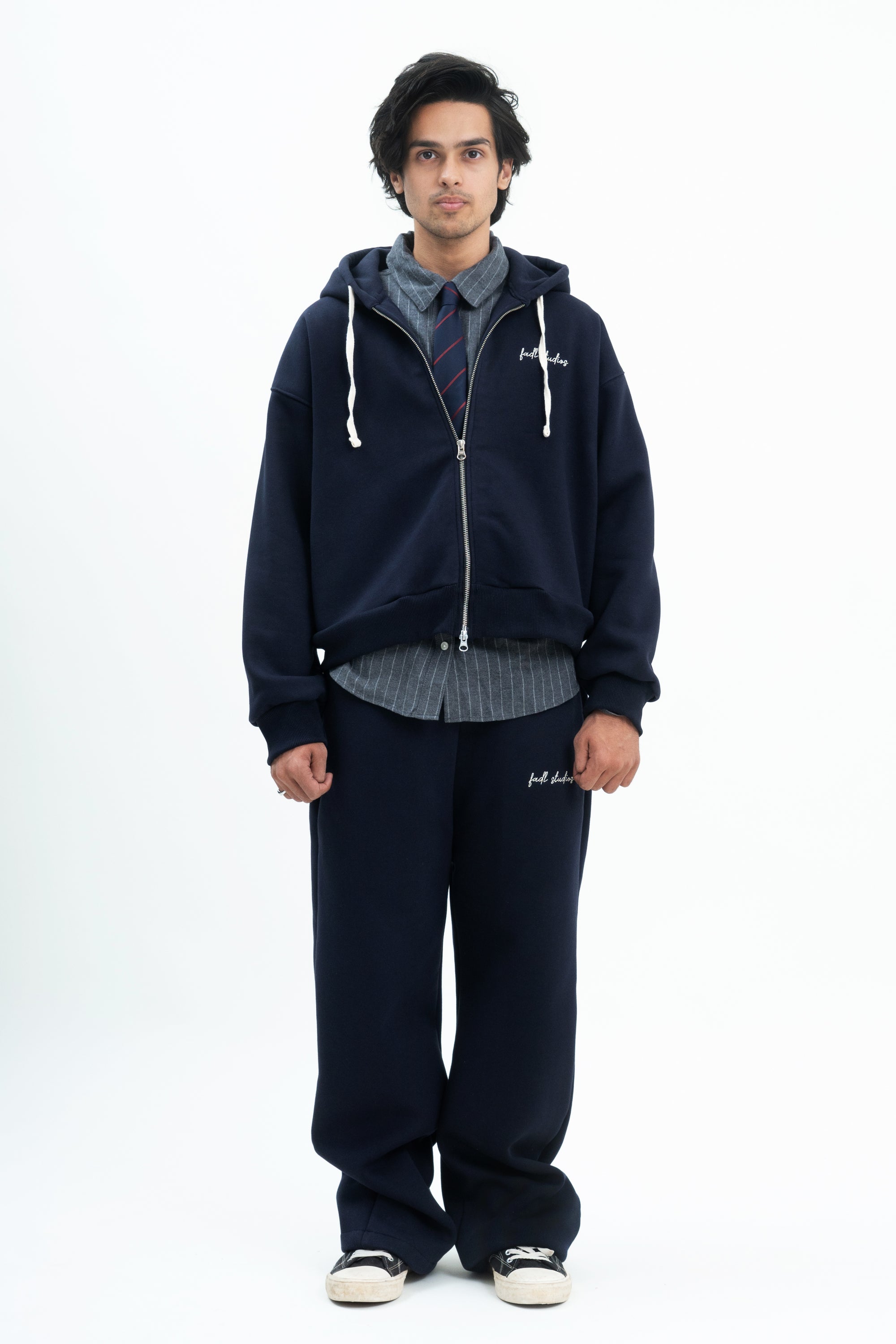 Warm Up Zipper - Navy