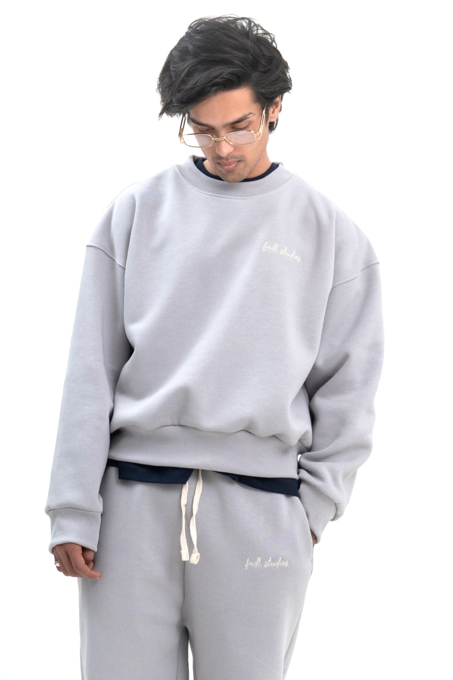 Warm Up Sweatshirt- Cement