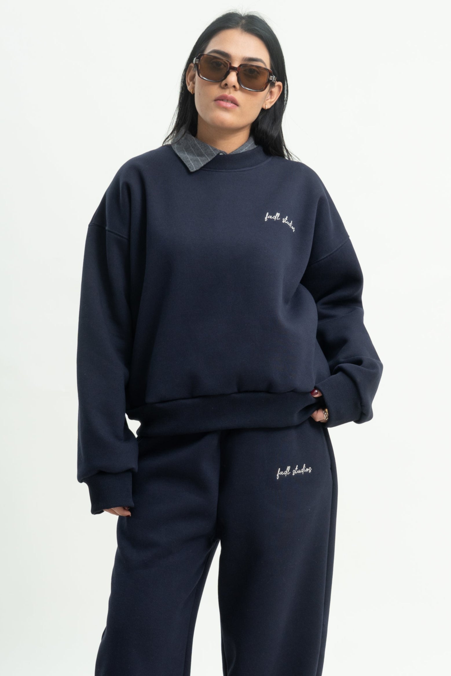 Warm Up Sweatshirt- Navy