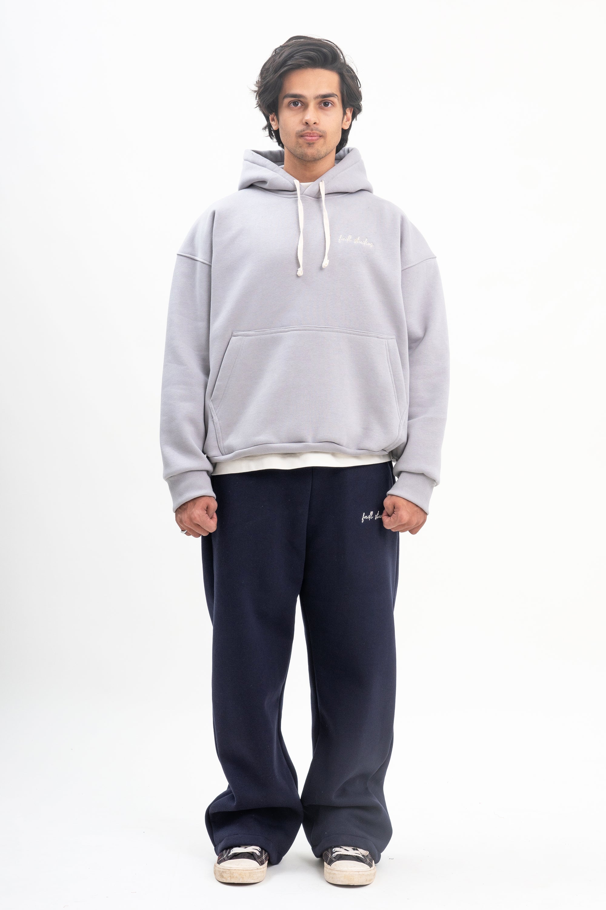 Warm up hoodie-Cement