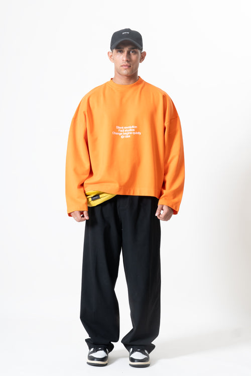Pulse Long Sleeve- Washed Orange