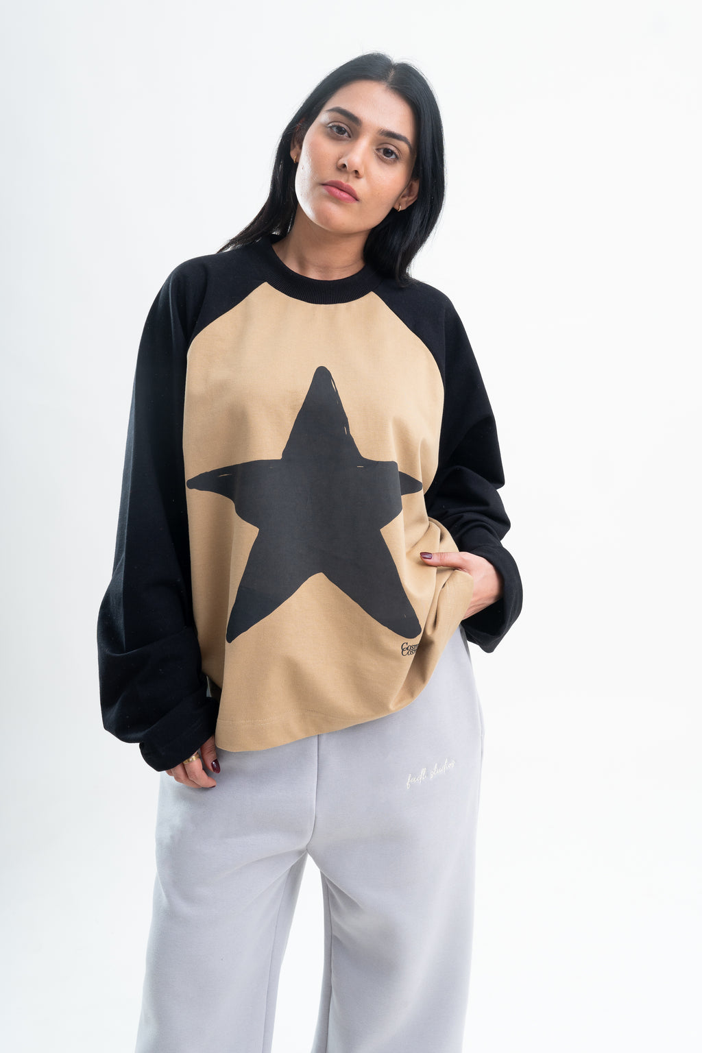 Cosmic Raglan - Pale Gold