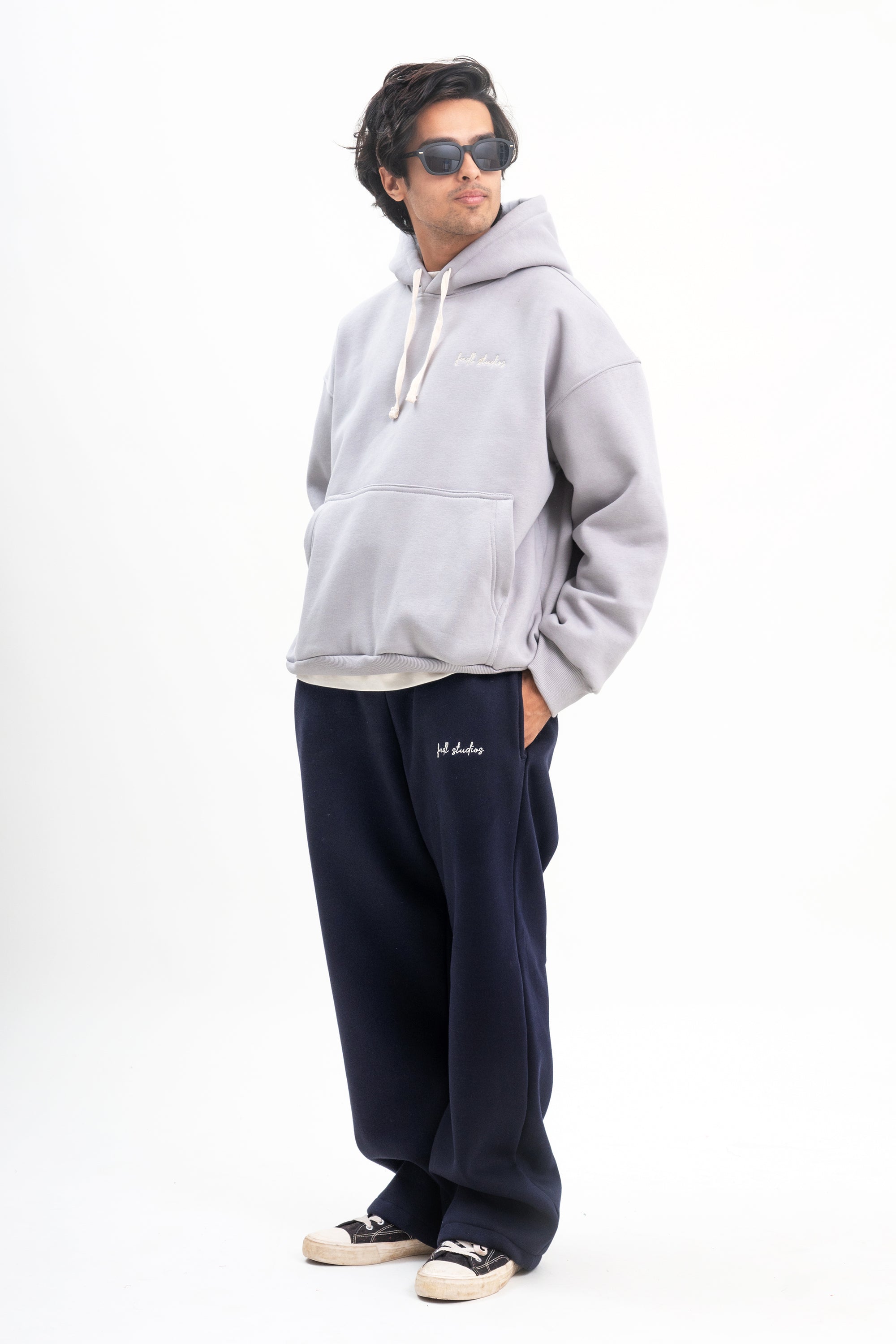 Warm up hoodie-Cement