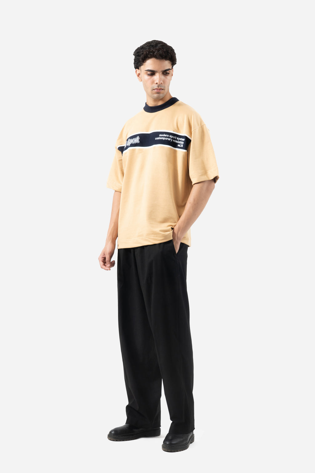 Sport Panel Tee - SAND