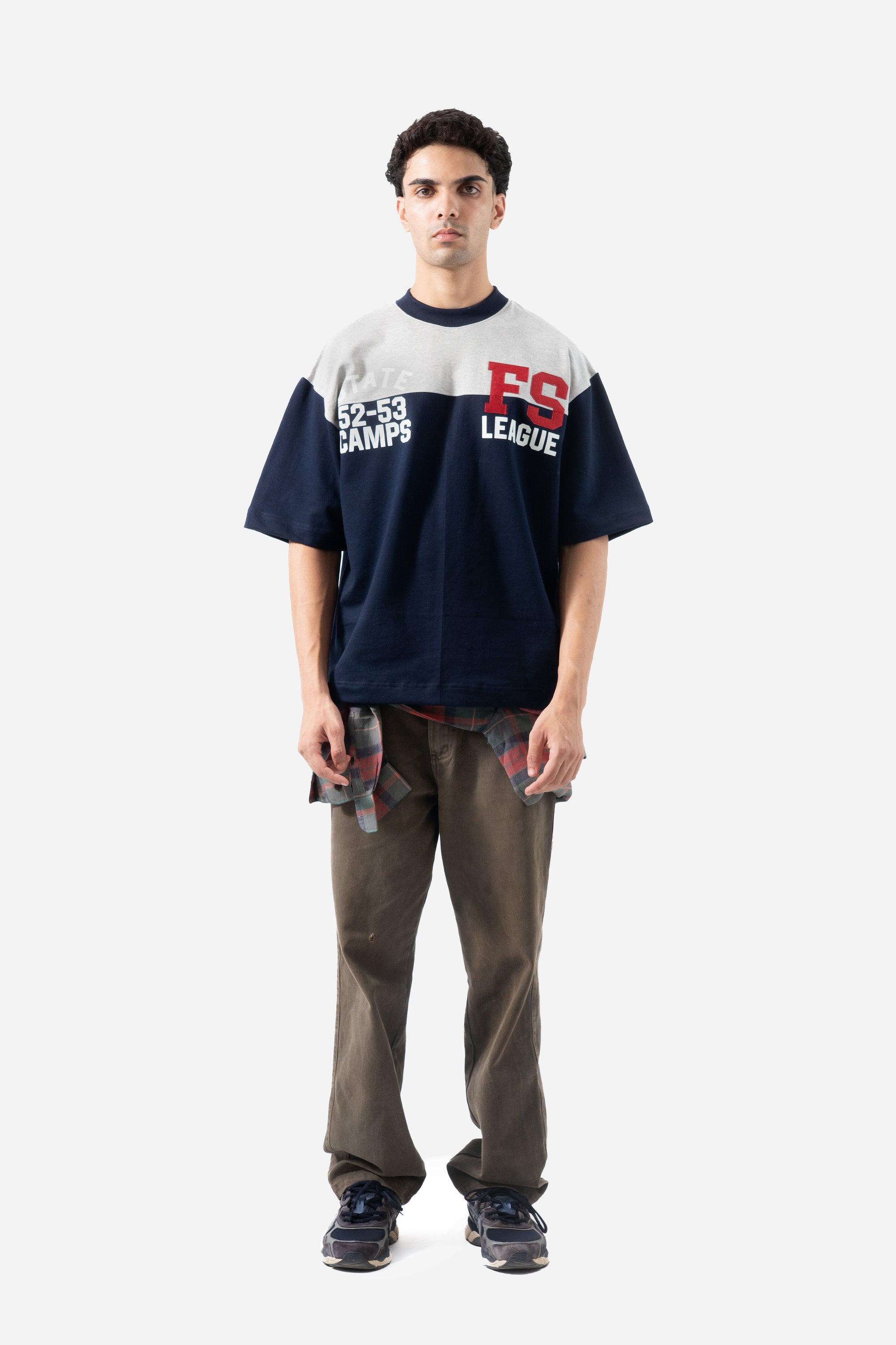 FS League Split Panel Tee - Navy