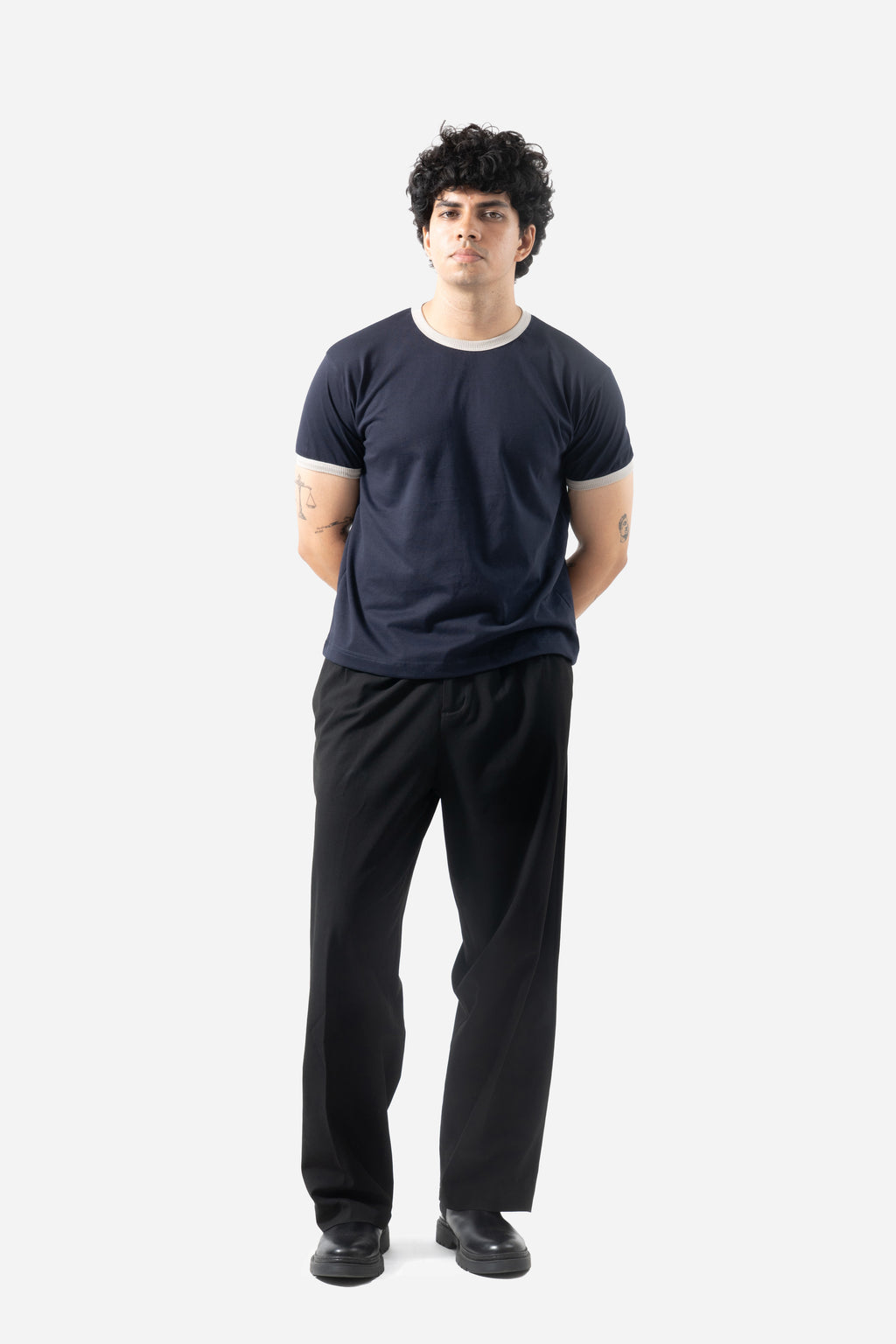 Core Ringer Tee - Navy