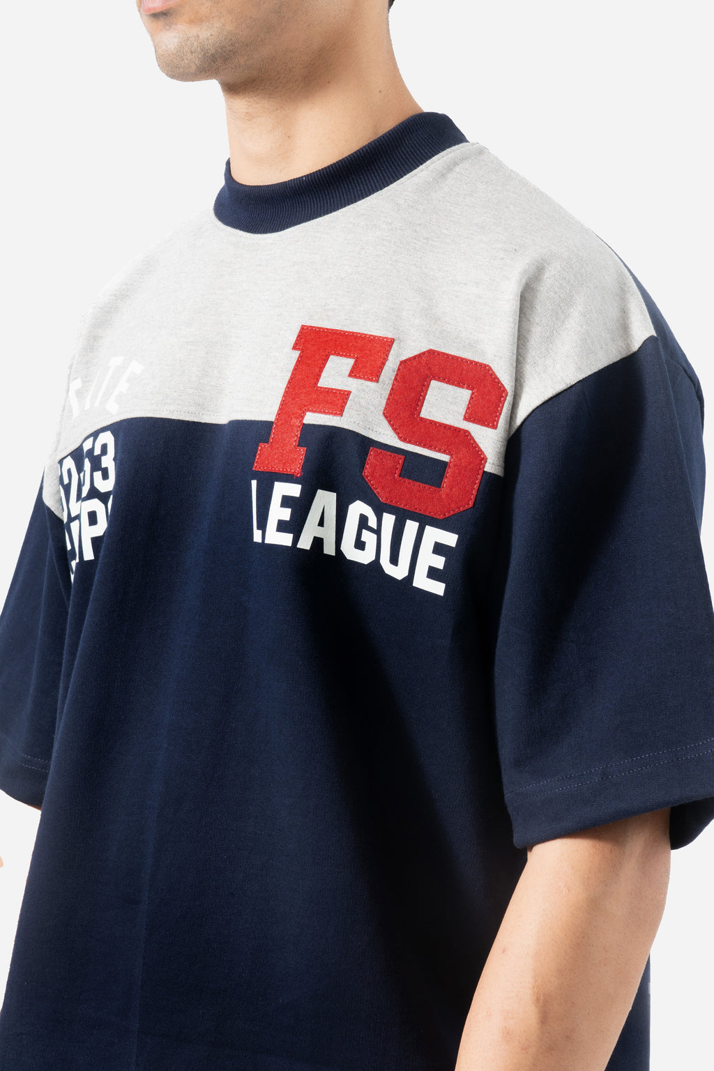 FS League Split Panel Tee - Navy