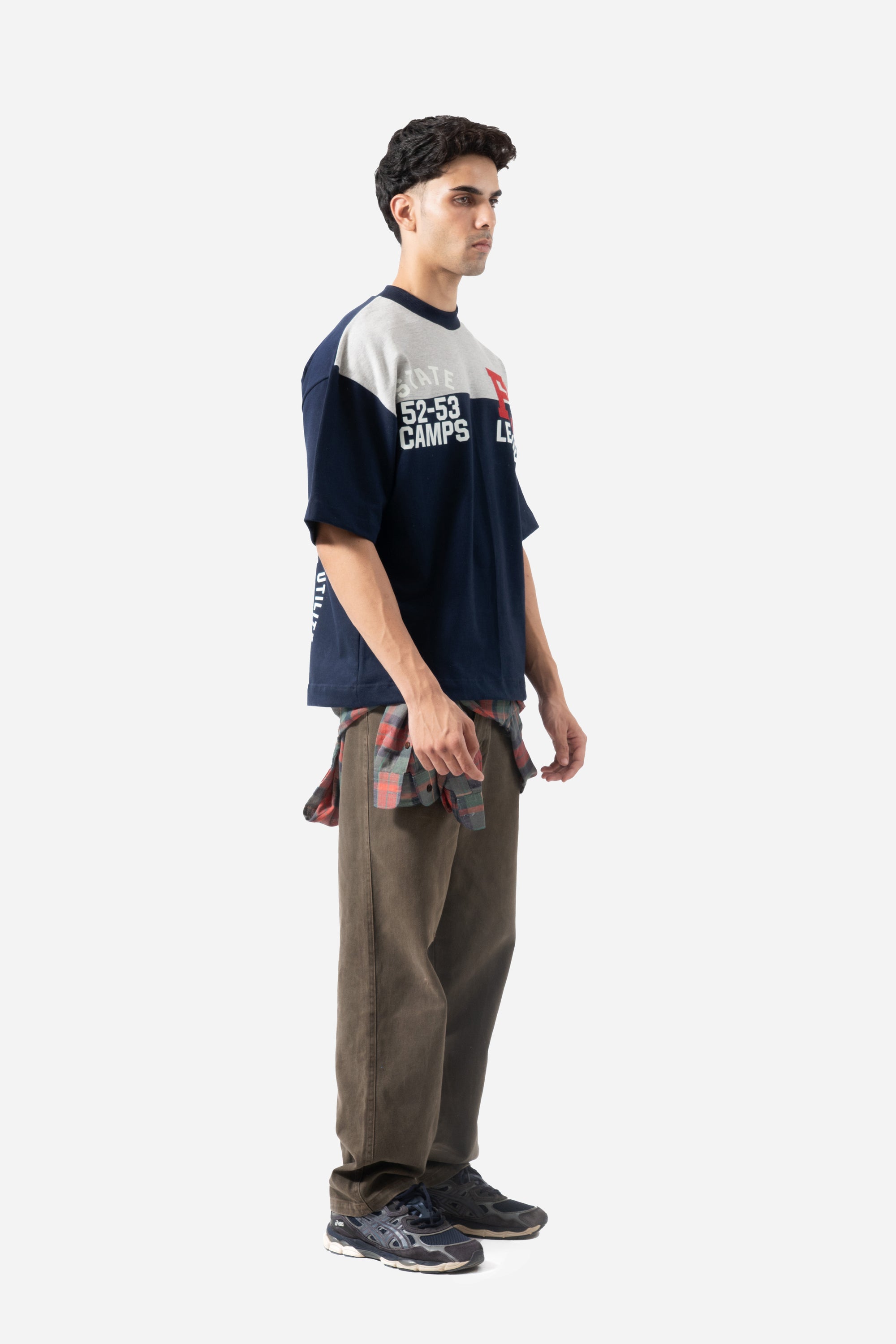 FS League Split Panel Tee - Navy