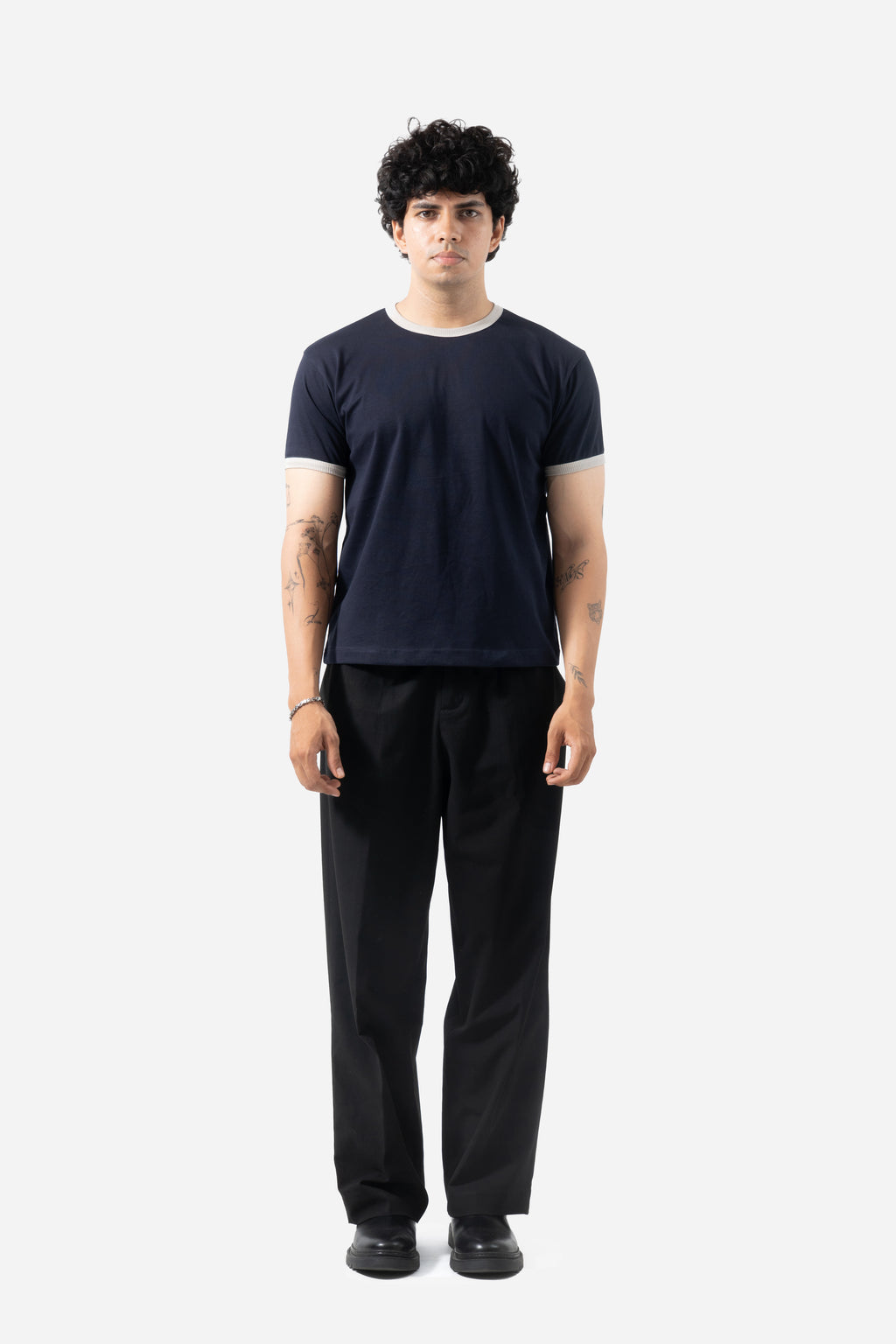 Core Ringer Tee - Navy