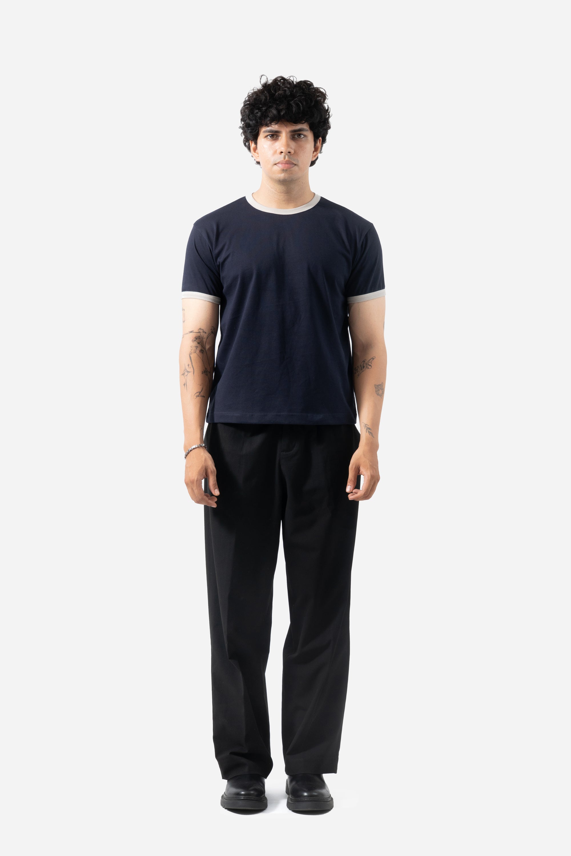 Core Ringer Tee - Navy