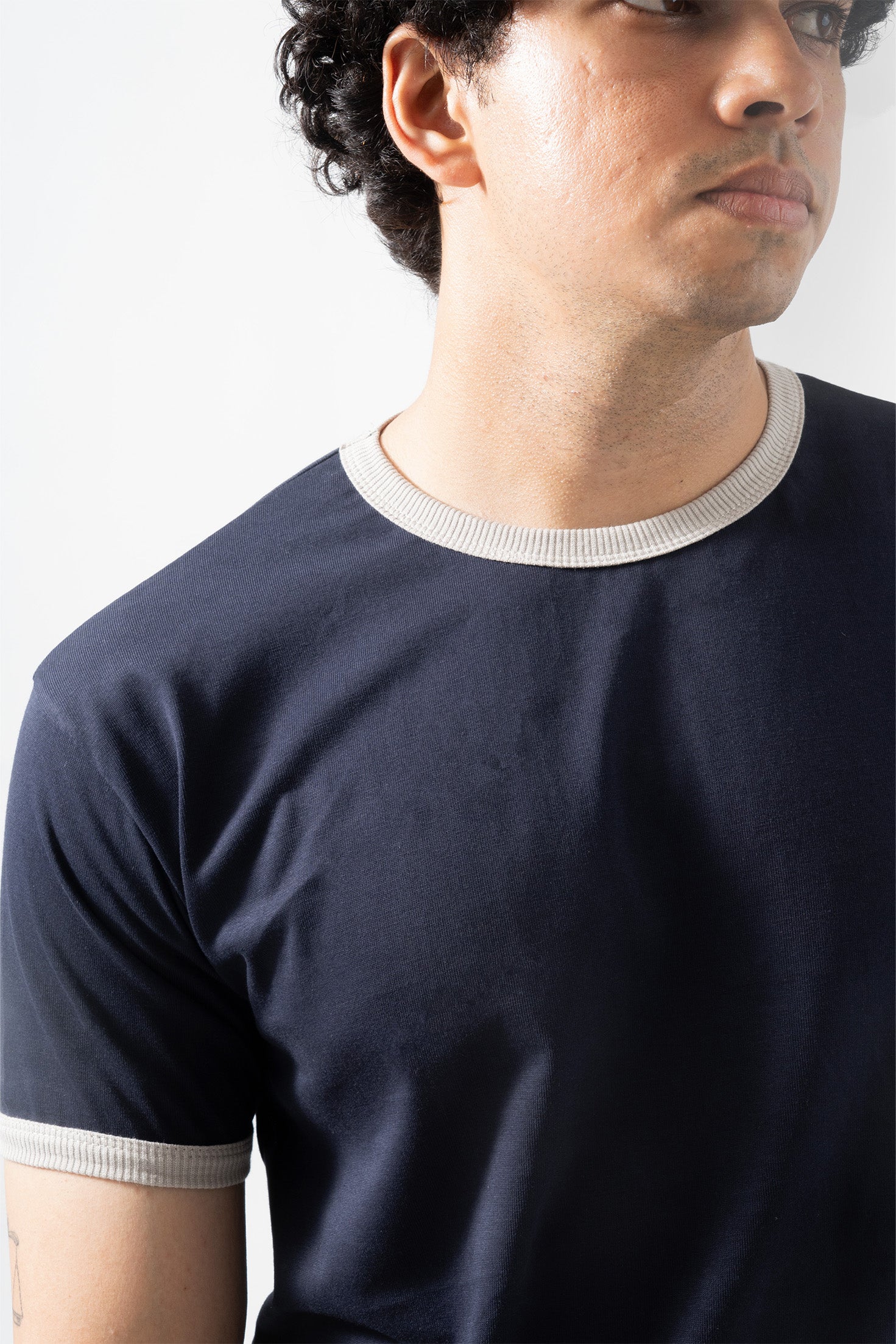 Core Ringer Tee - Navy