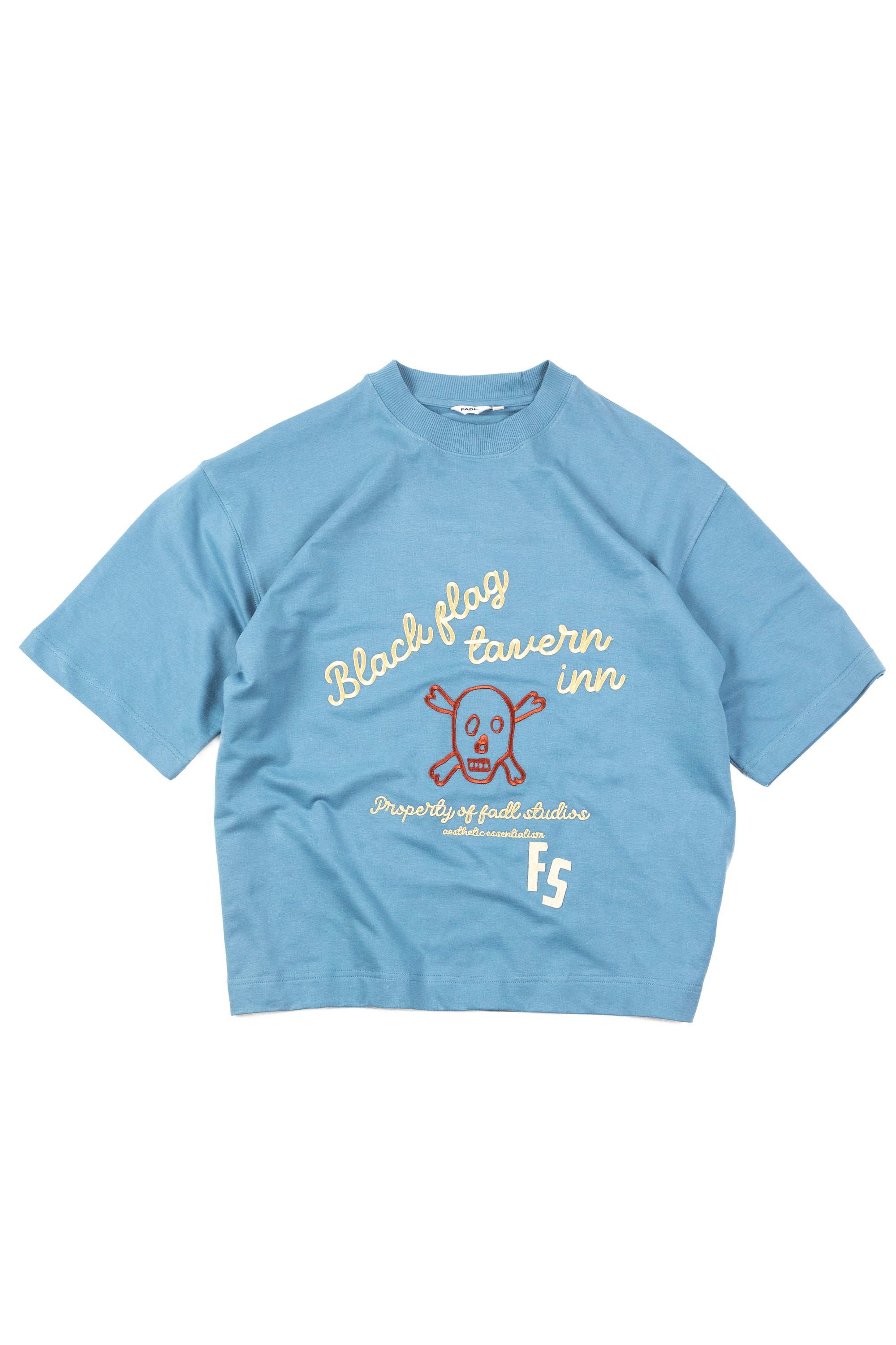 Skull Inn t-shirt - Dusty Blue