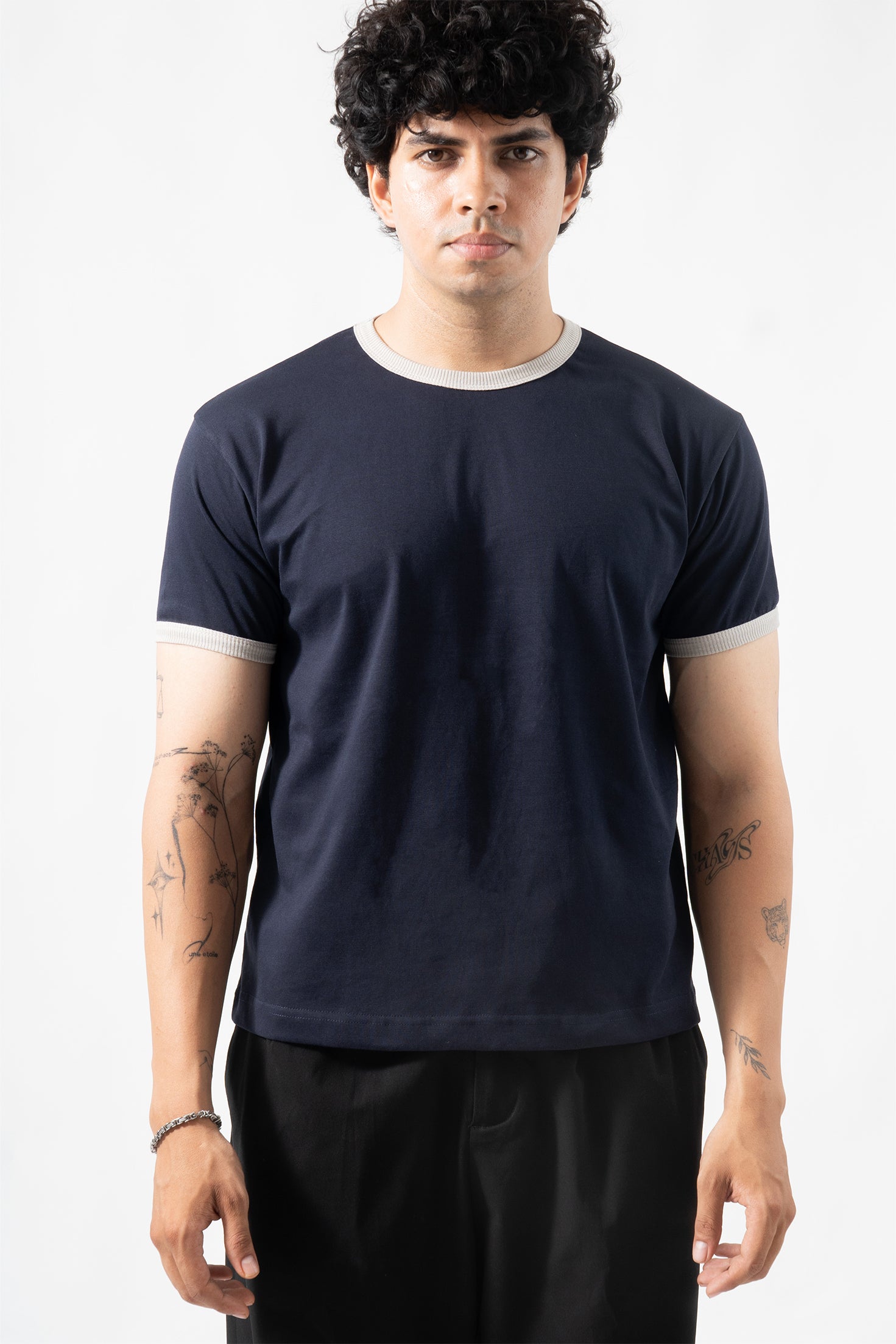 Core Ringer Tee - Navy