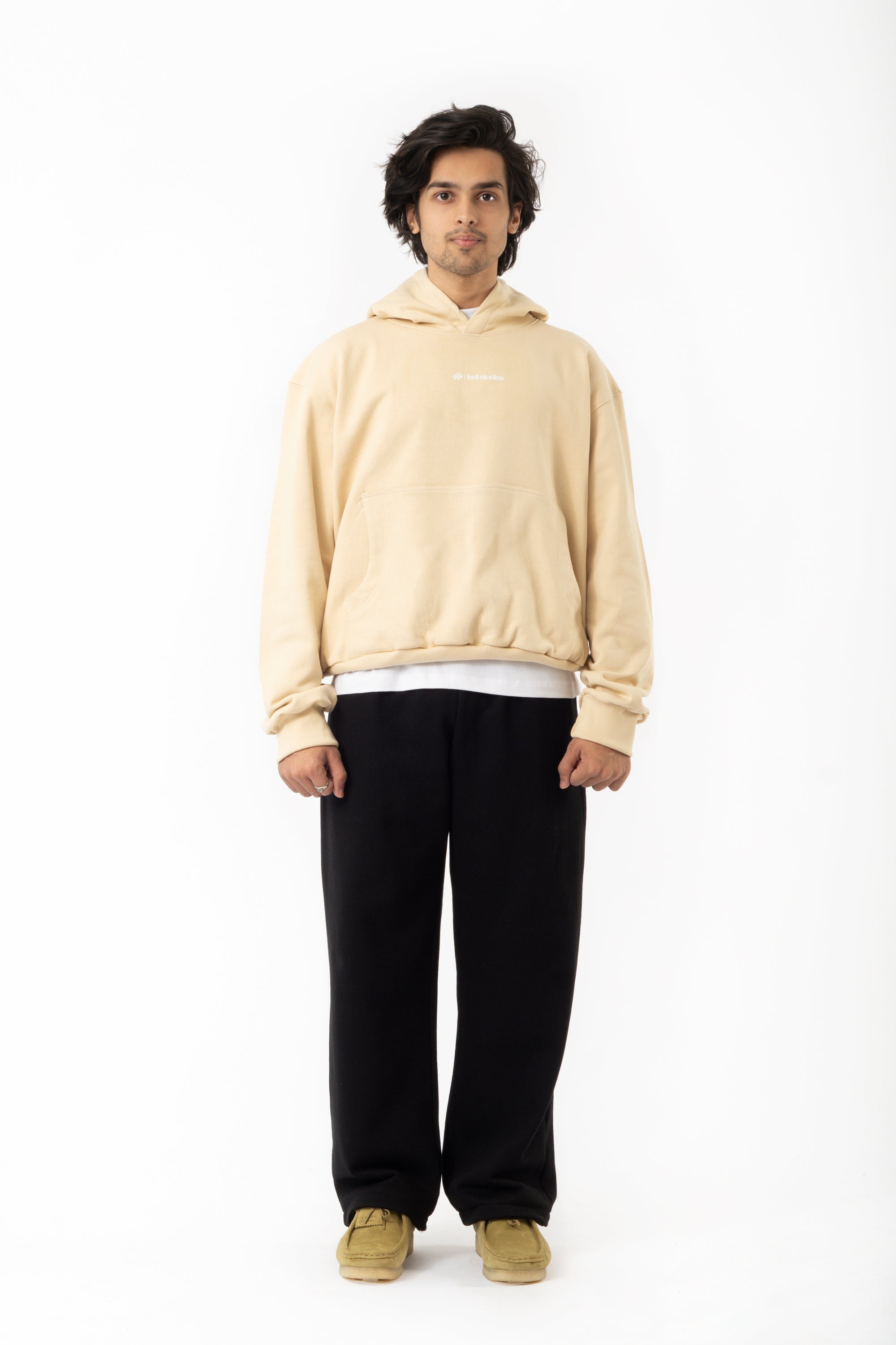 Stripes Cream Hoodie