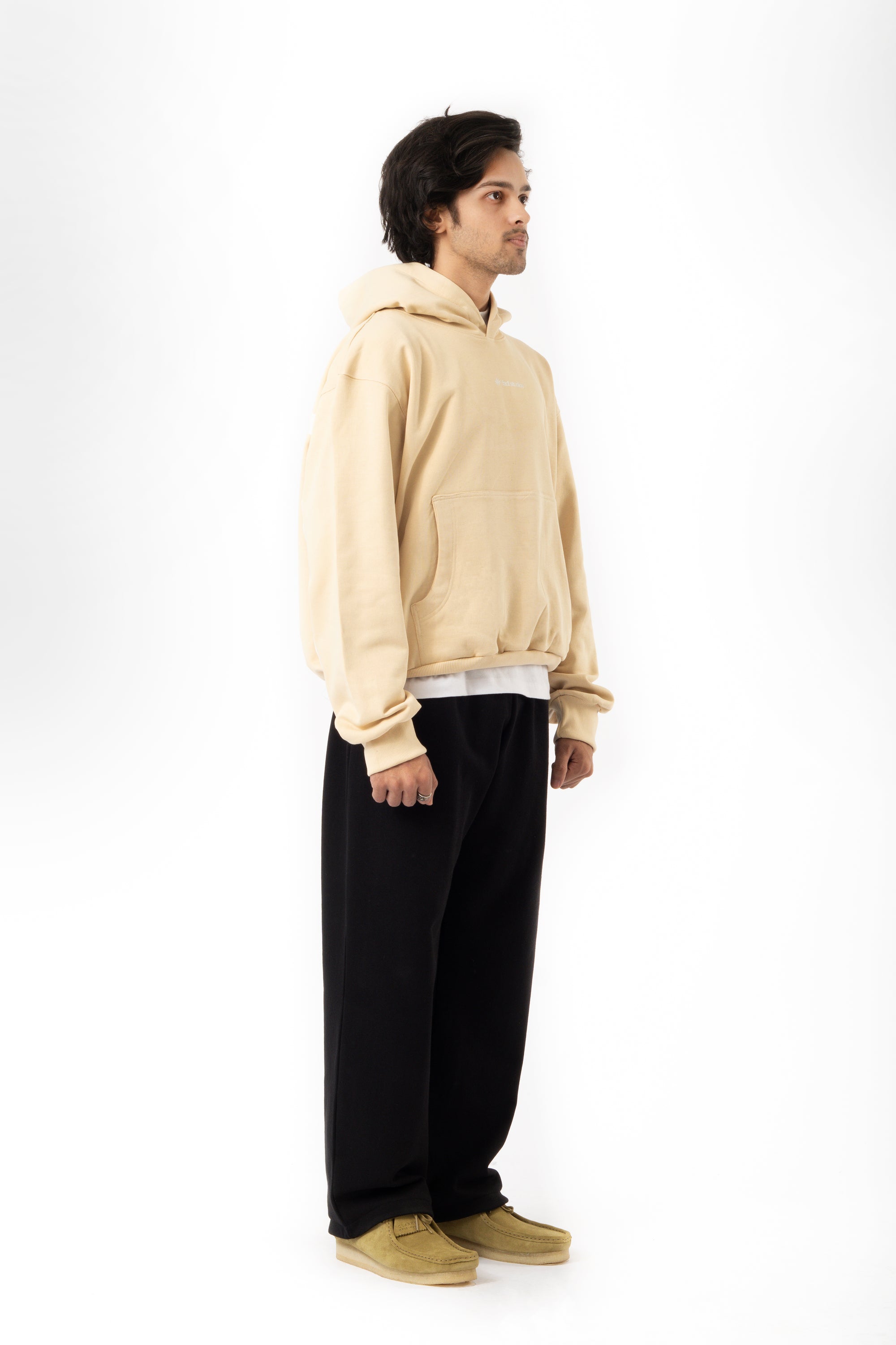 Stripes Cream Hoodie