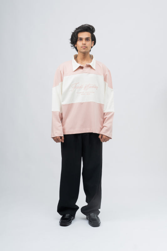 Late panel tee - Oyster pink