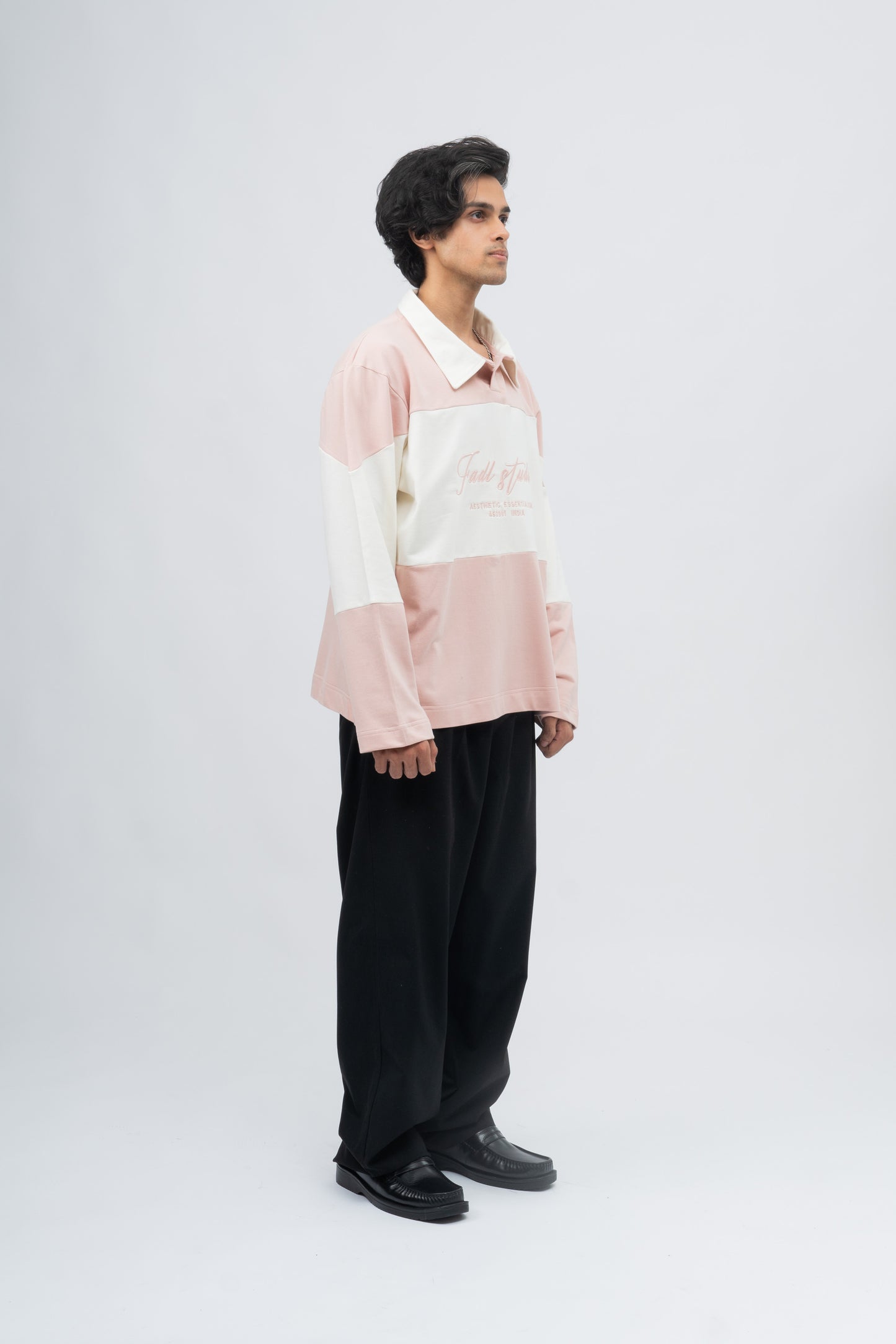 Late panel tee - Oyster pink