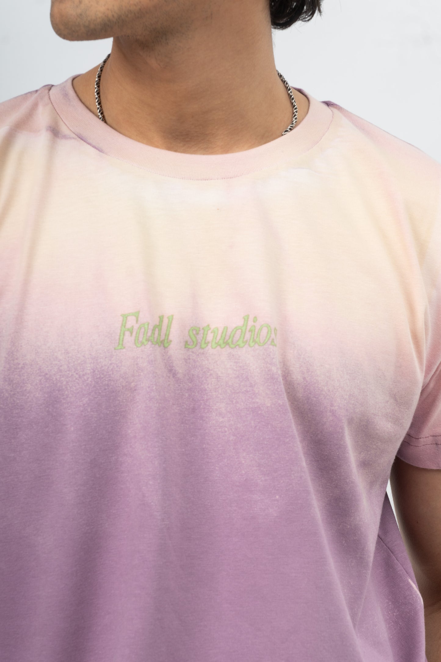 Blurred logo tee-Plum