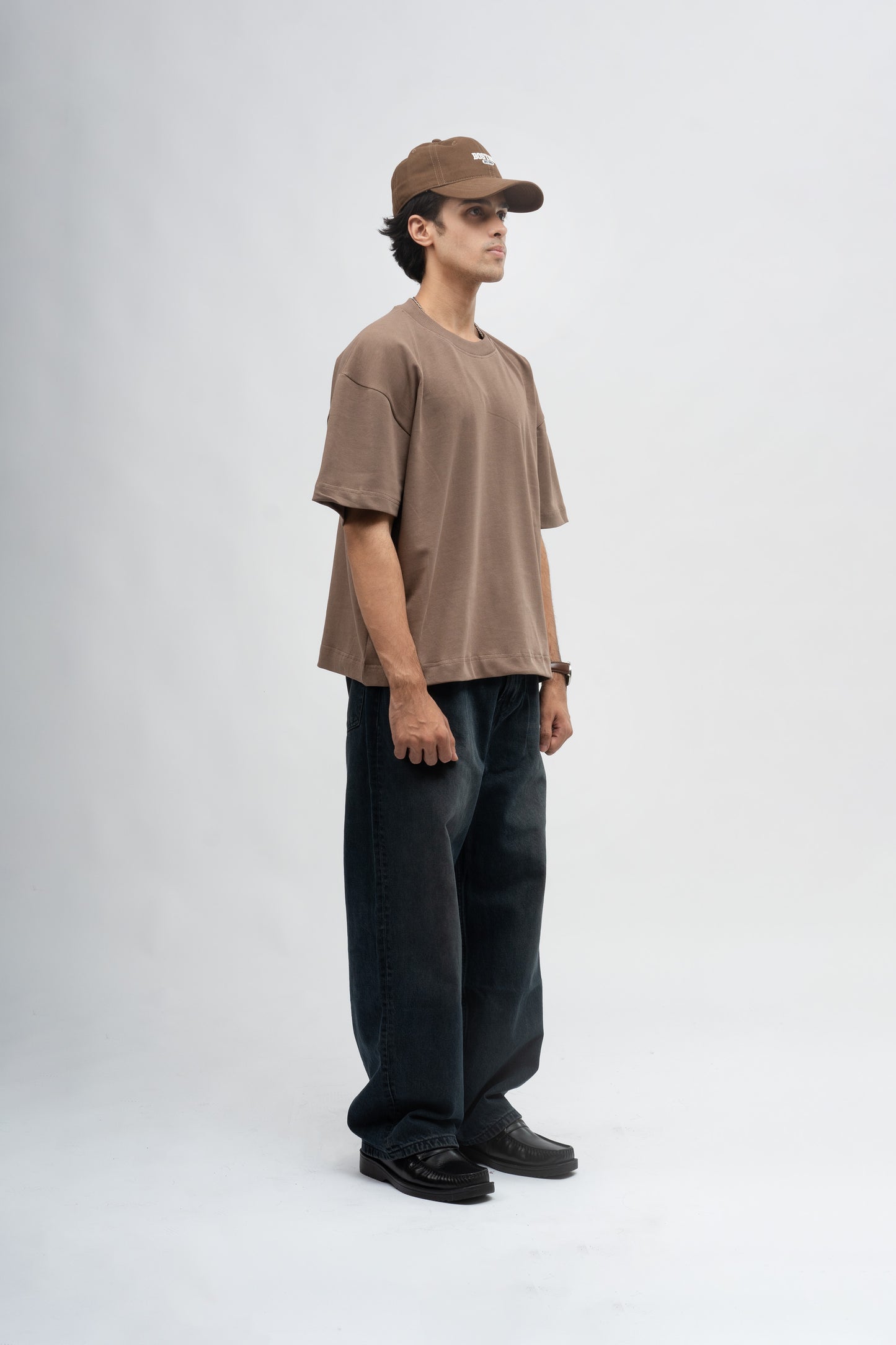 Heavy box fit tee- Cocoa