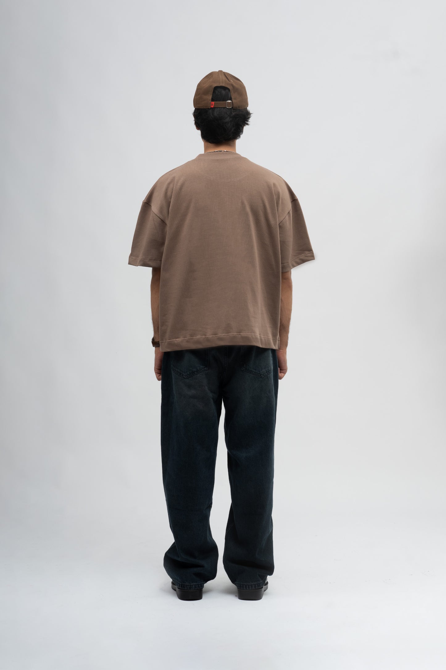 Heavy box fit tee- Cocoa