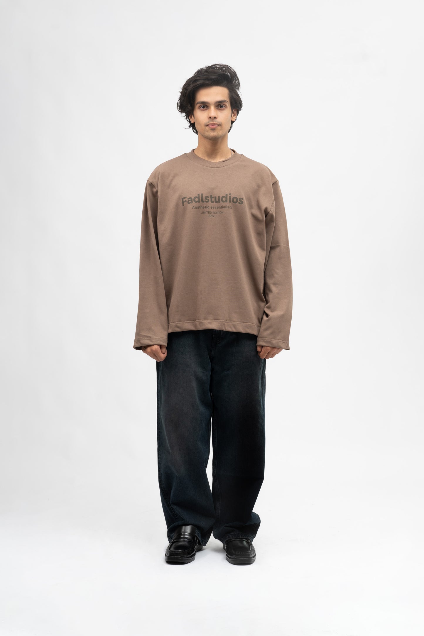 Relaxed fit logo tee- Cocoa