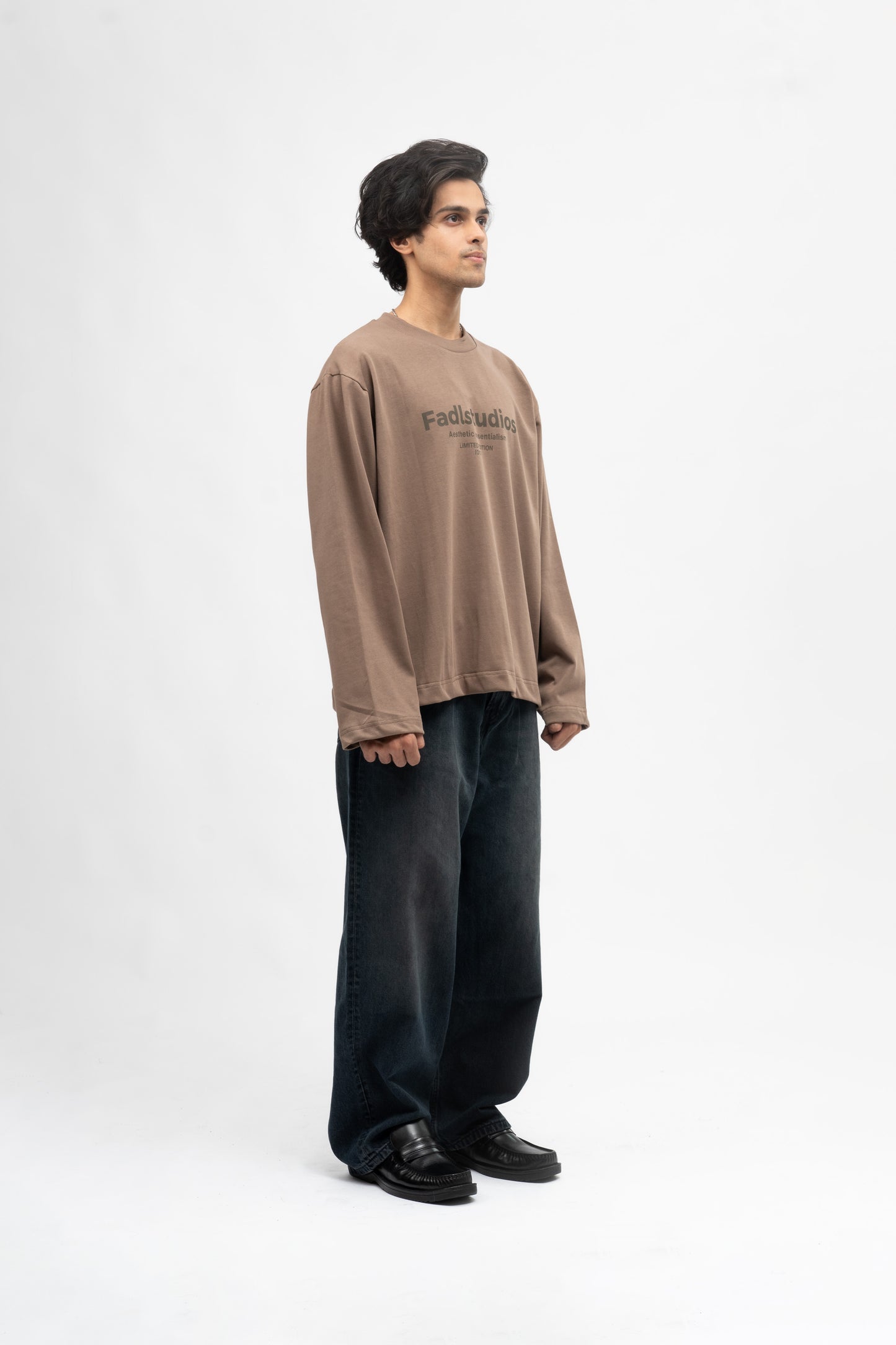 Relaxed fit logo tee- Cocoa