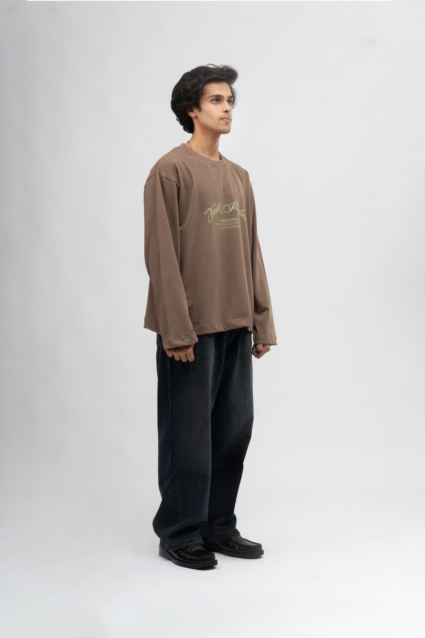 Long sl. Relaxed fit tee- Cocoa