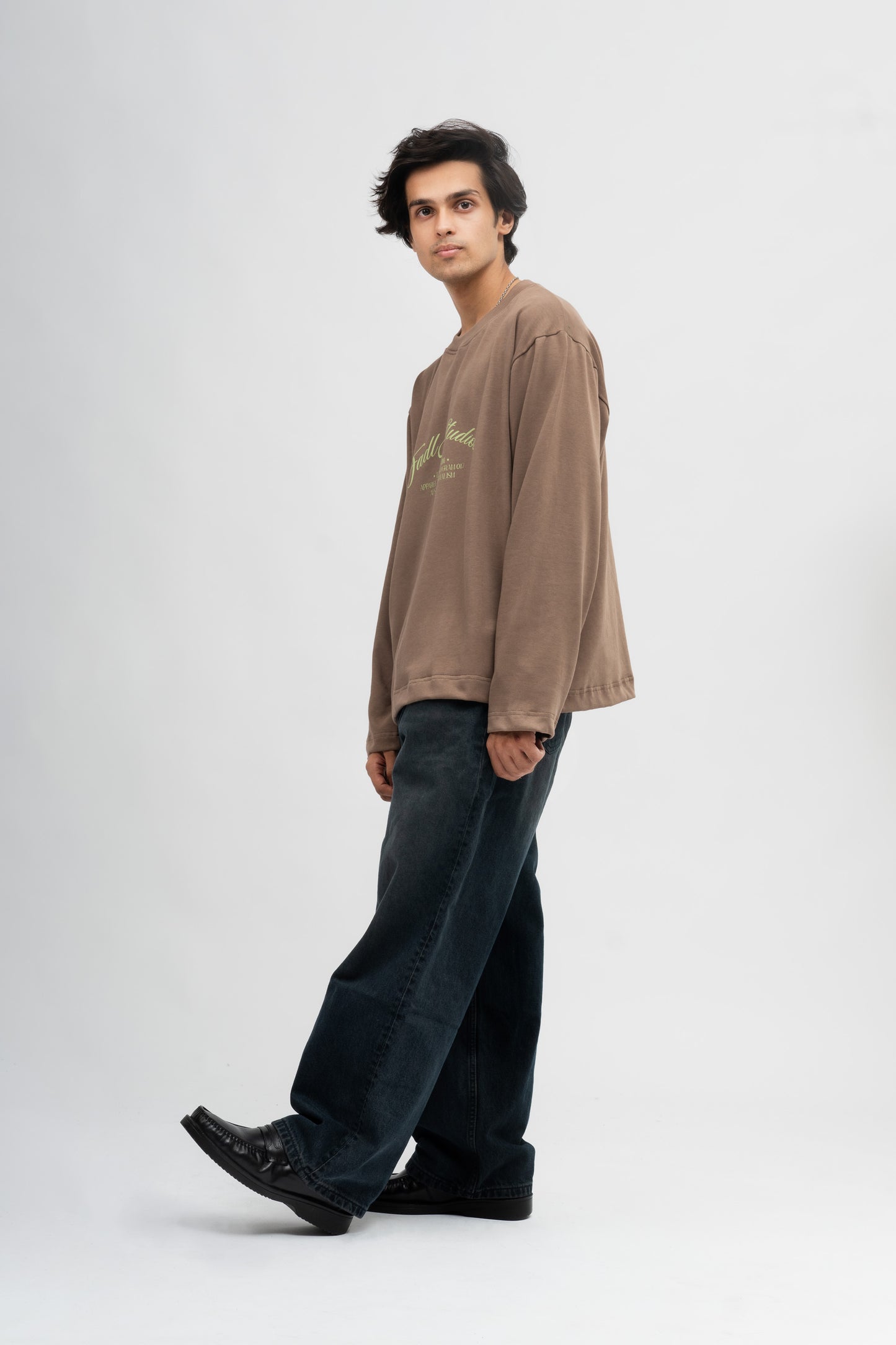 Long sl. Relaxed fit tee- Cocoa