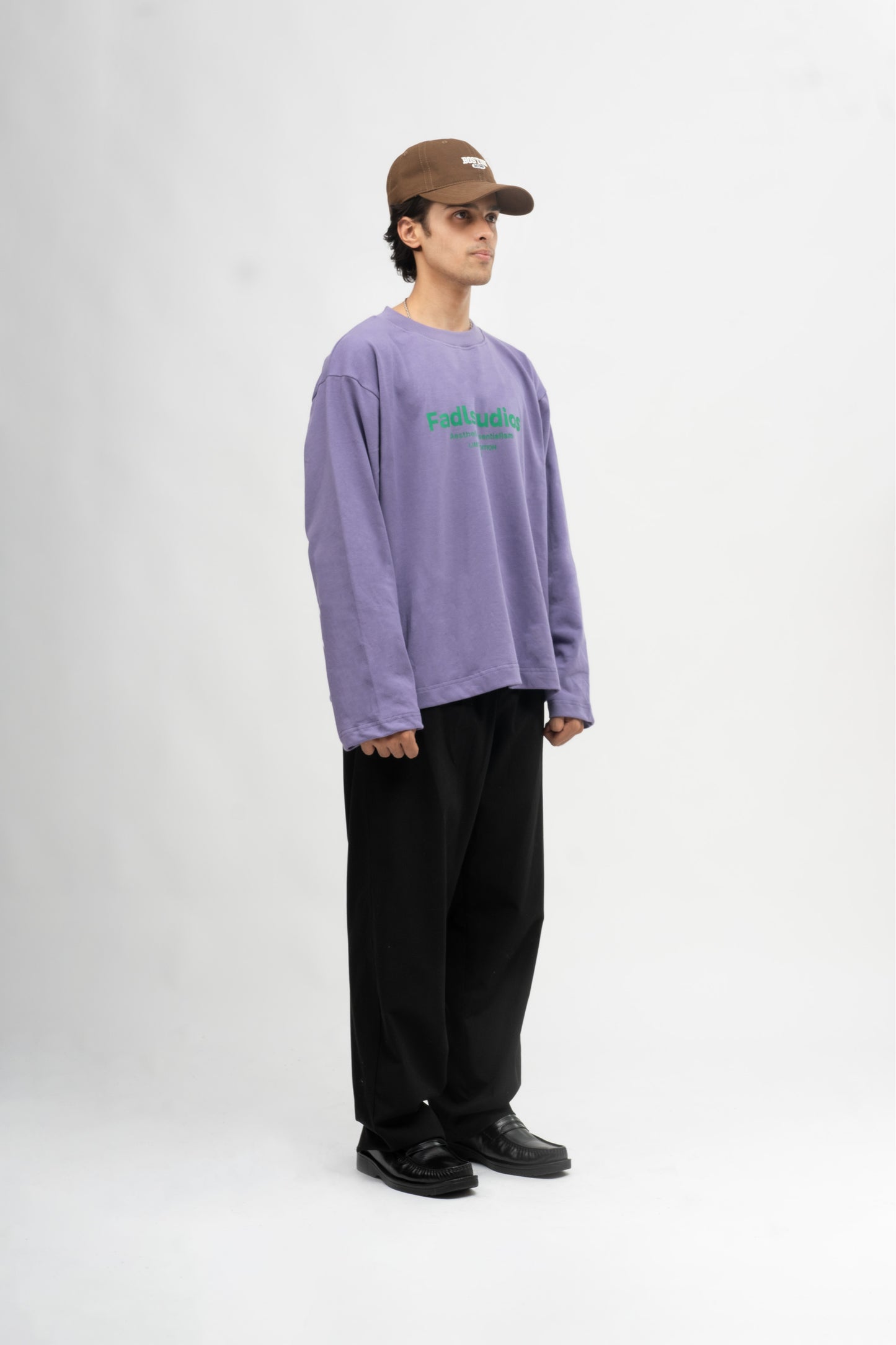 Relaxed fit logo tee- Purple