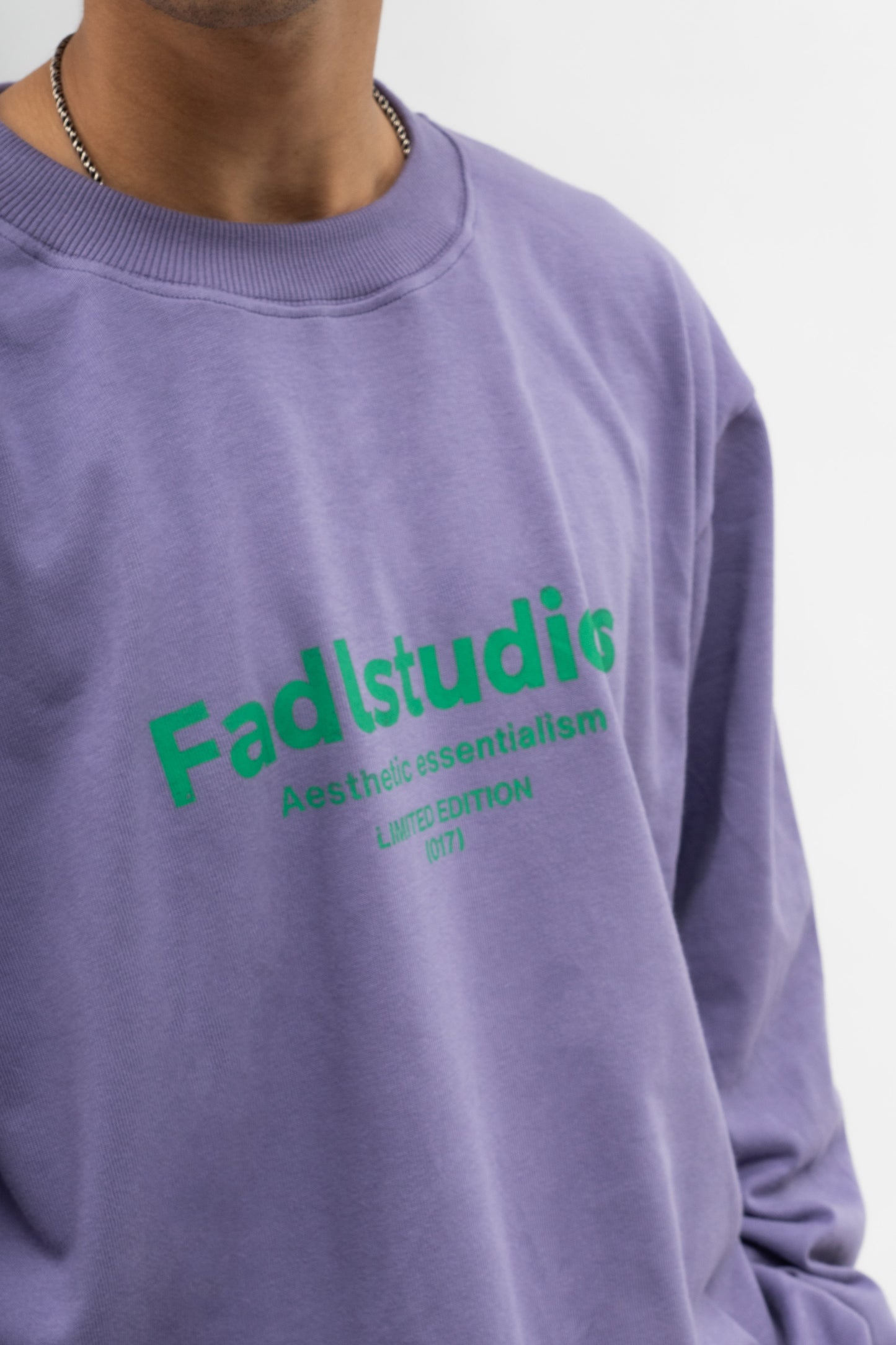 Relaxed fit logo tee- Purple