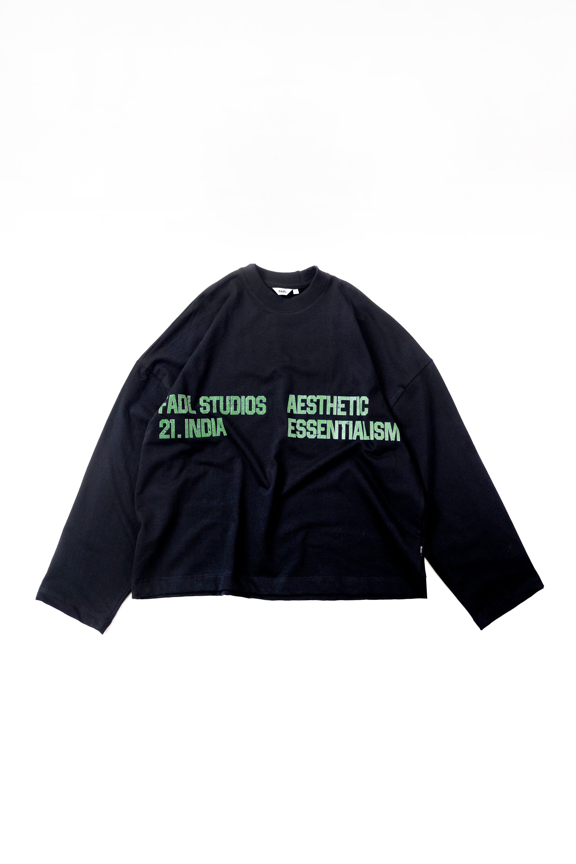 Long Sleeve Crewneck - Black