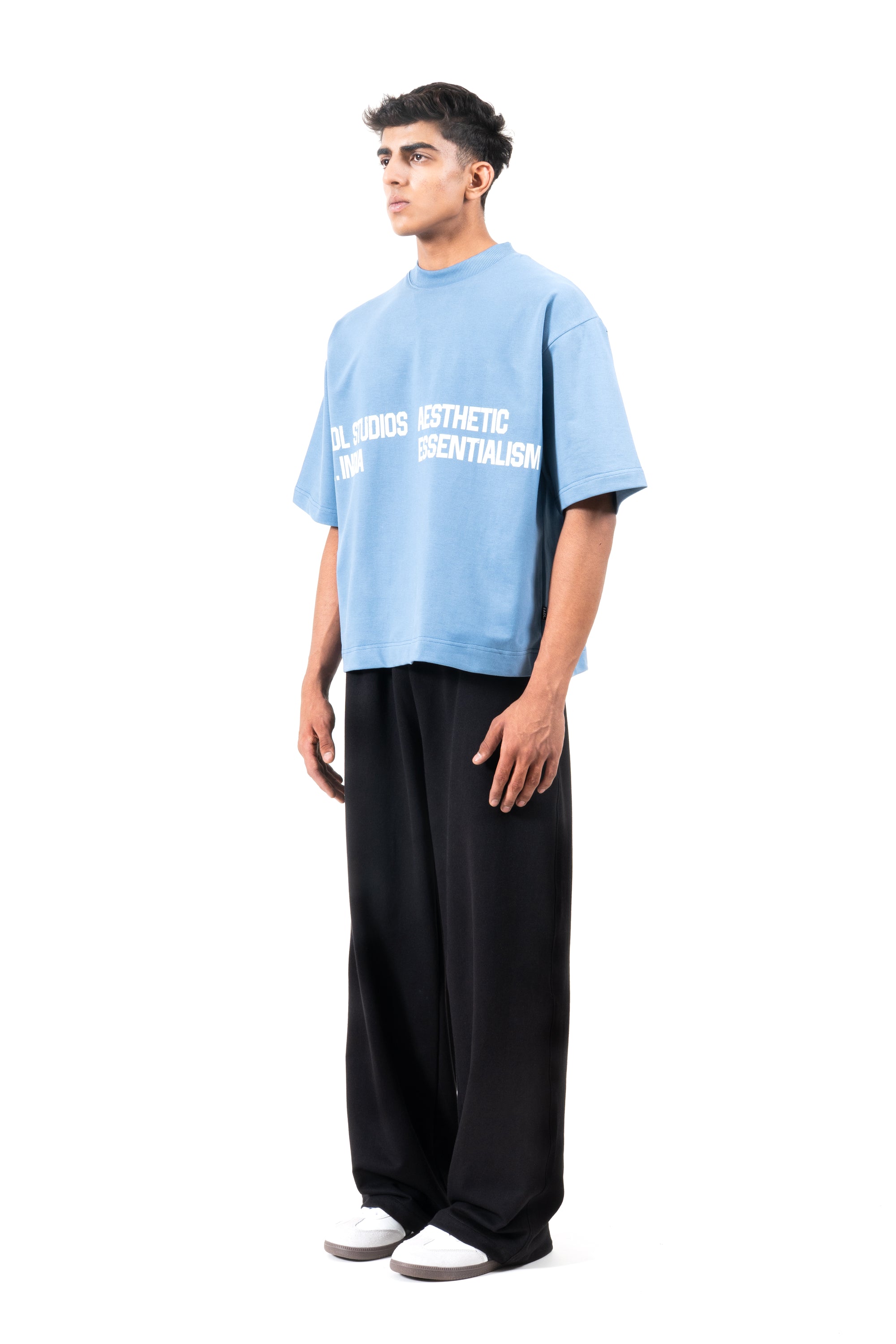 Short Sleeve crewneck - Dusty blue