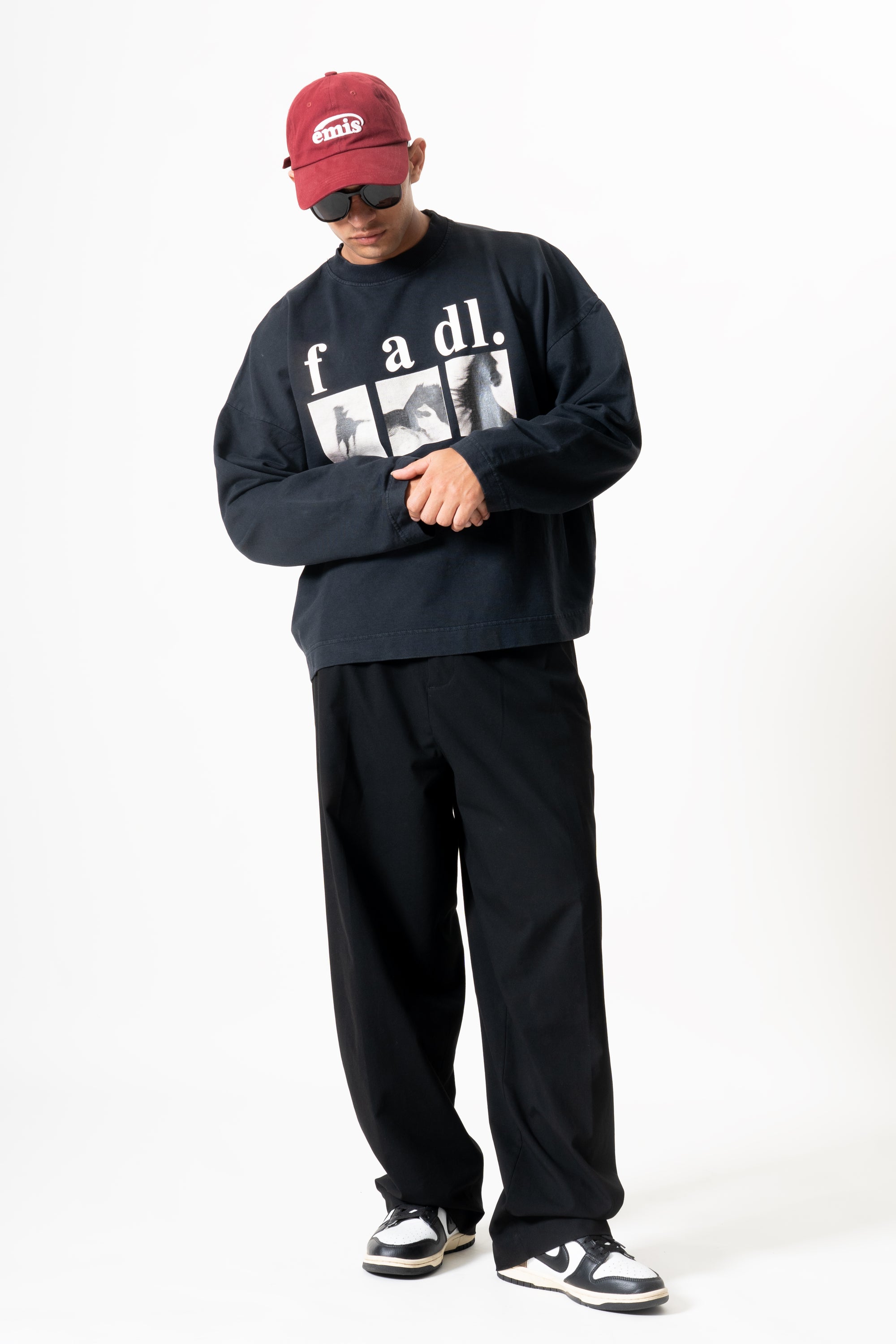 Legacy Long Sleeve- Washed black