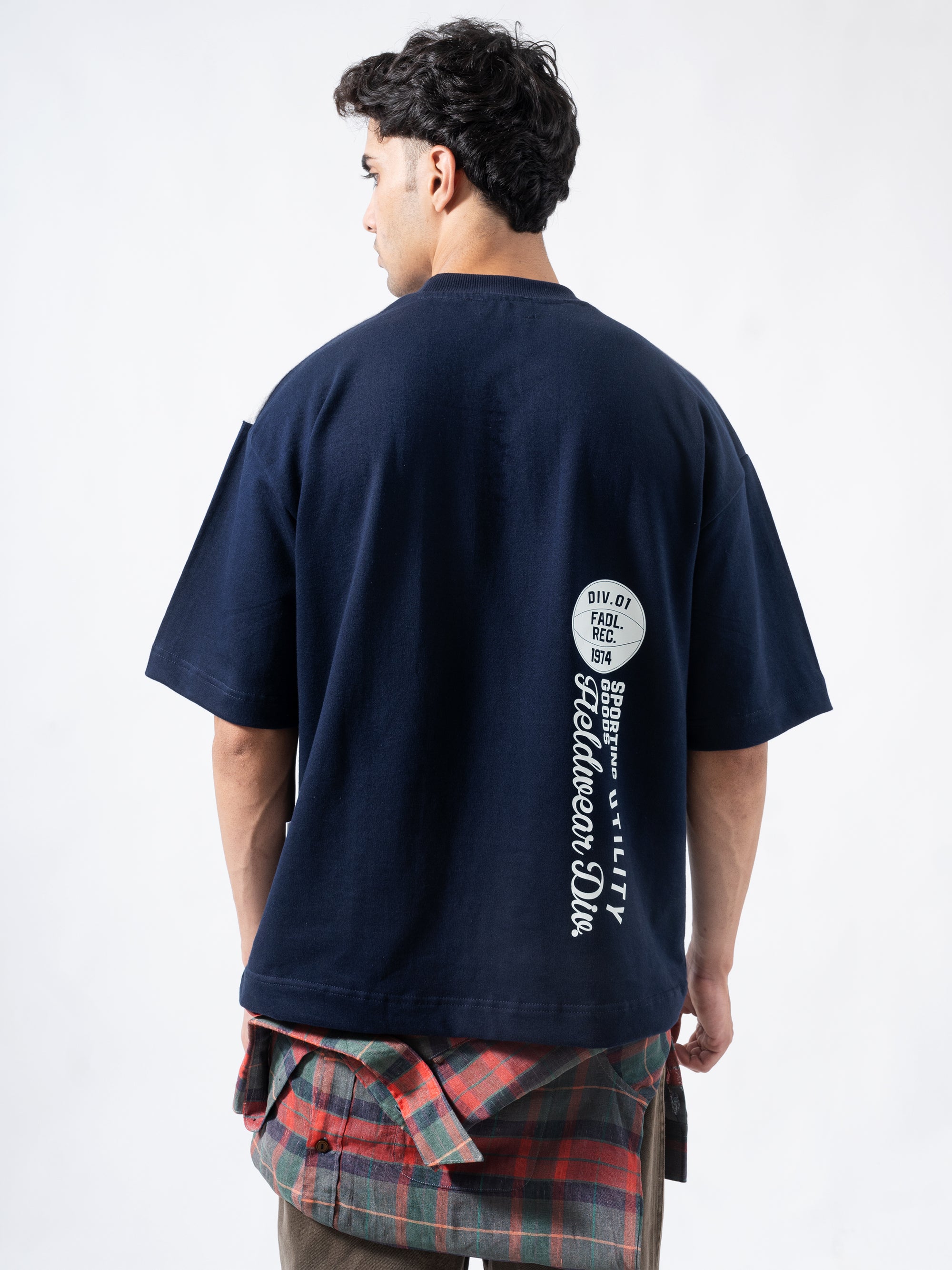 FS League Split Panel Tee - Navy