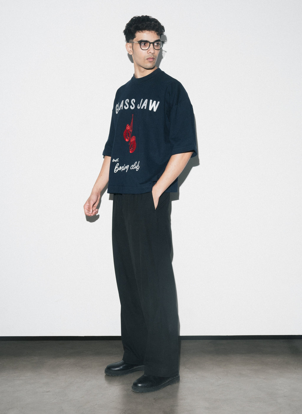 Boxing club t-shirt- Navy