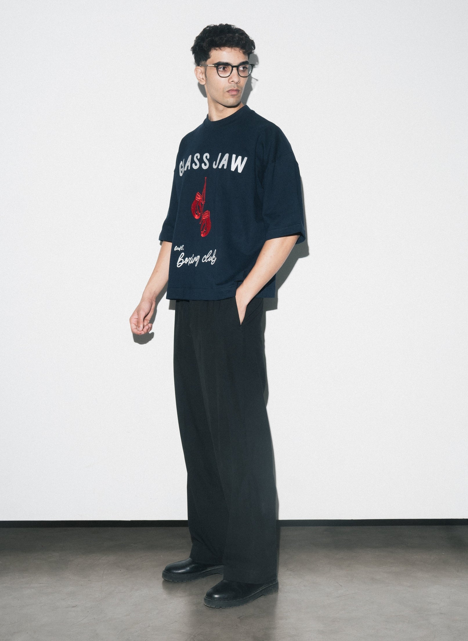 Boxing club t-shirt- Navy