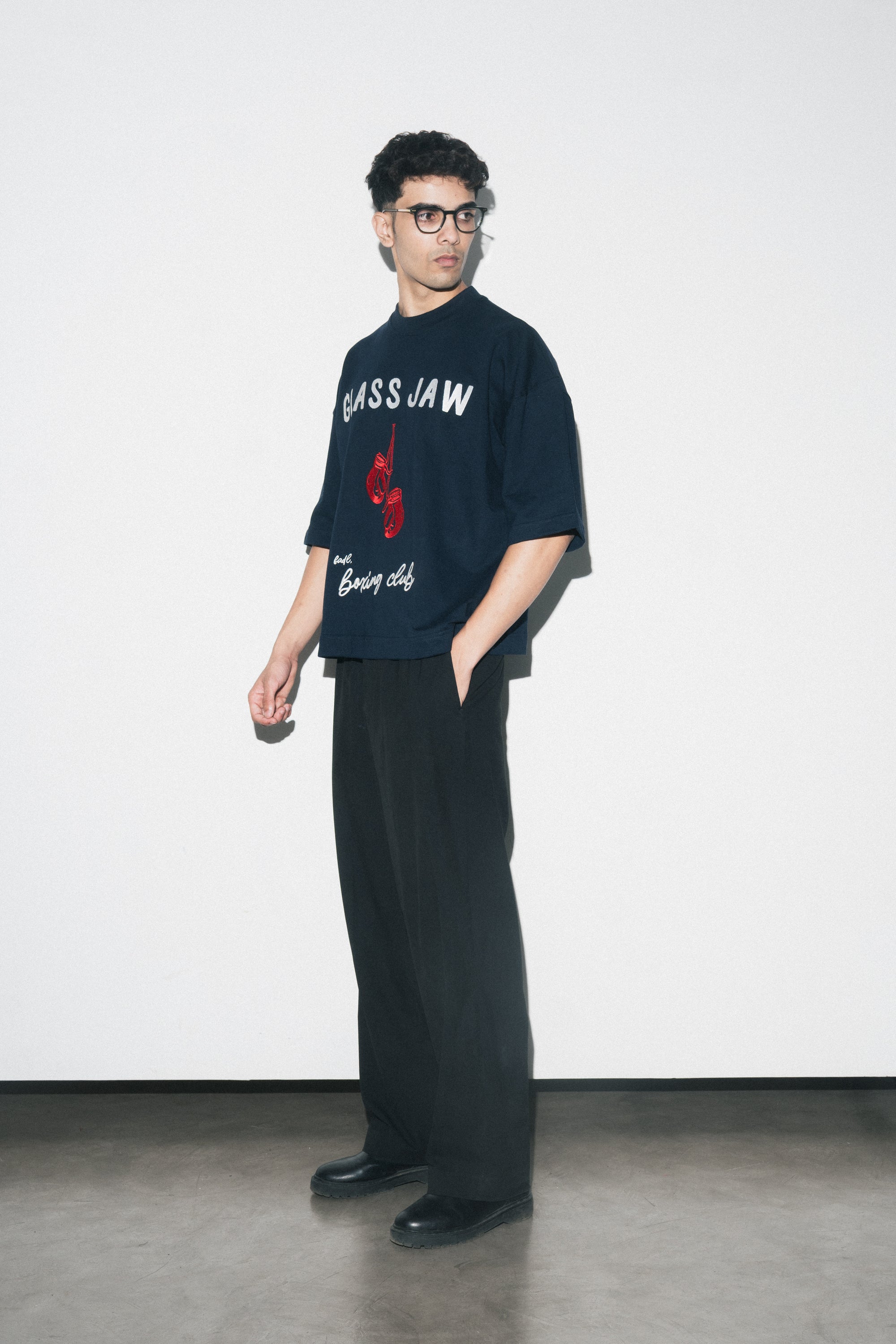 Boxing club t-shirt- Navy