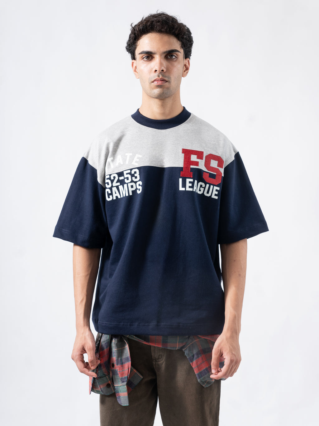 FS League Split Panel Tee - Navy