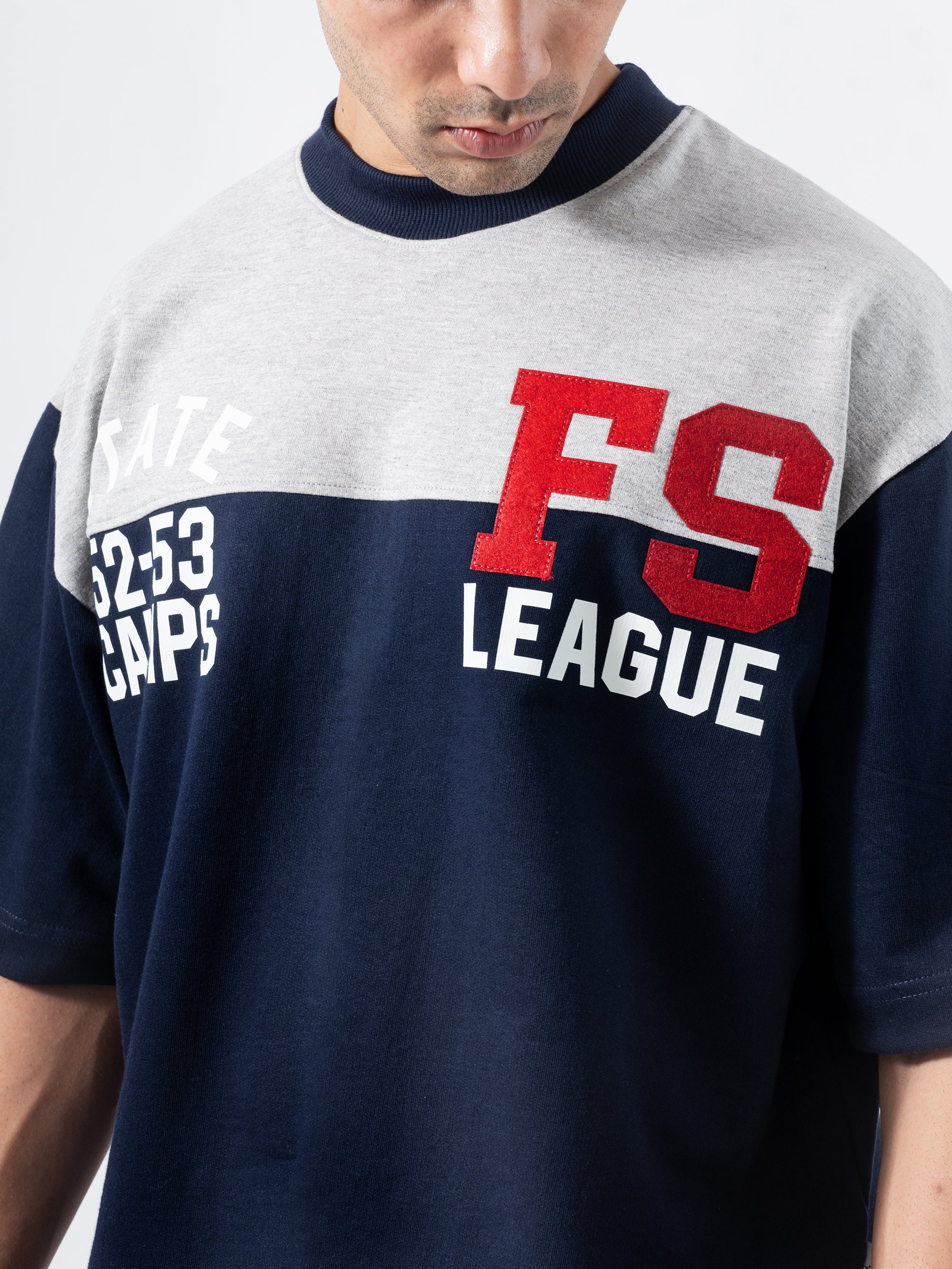 FS League Split Panel Tee - Navy