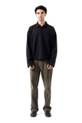 Core Long Sleeve Polo - Black