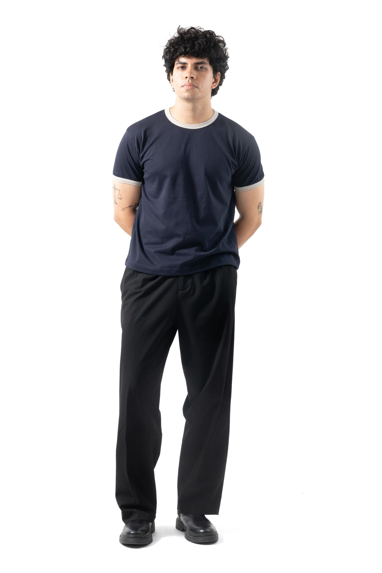 Core Ringer Tee - Navy