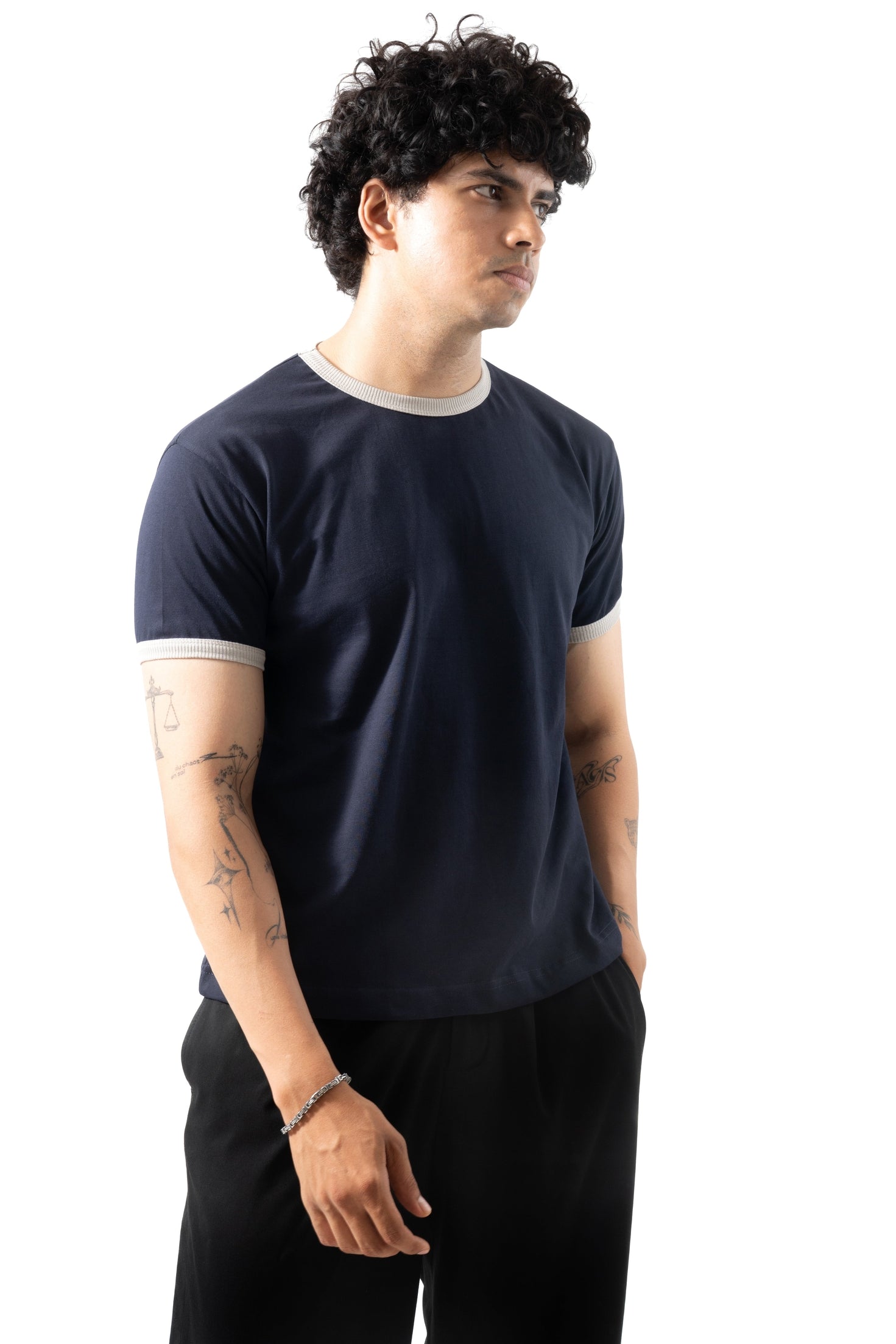 Core Ringer Tee - Navy