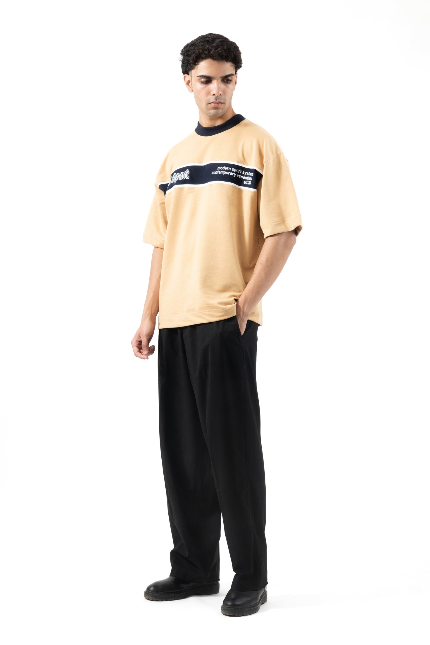 Sport Panel Tee - SAND